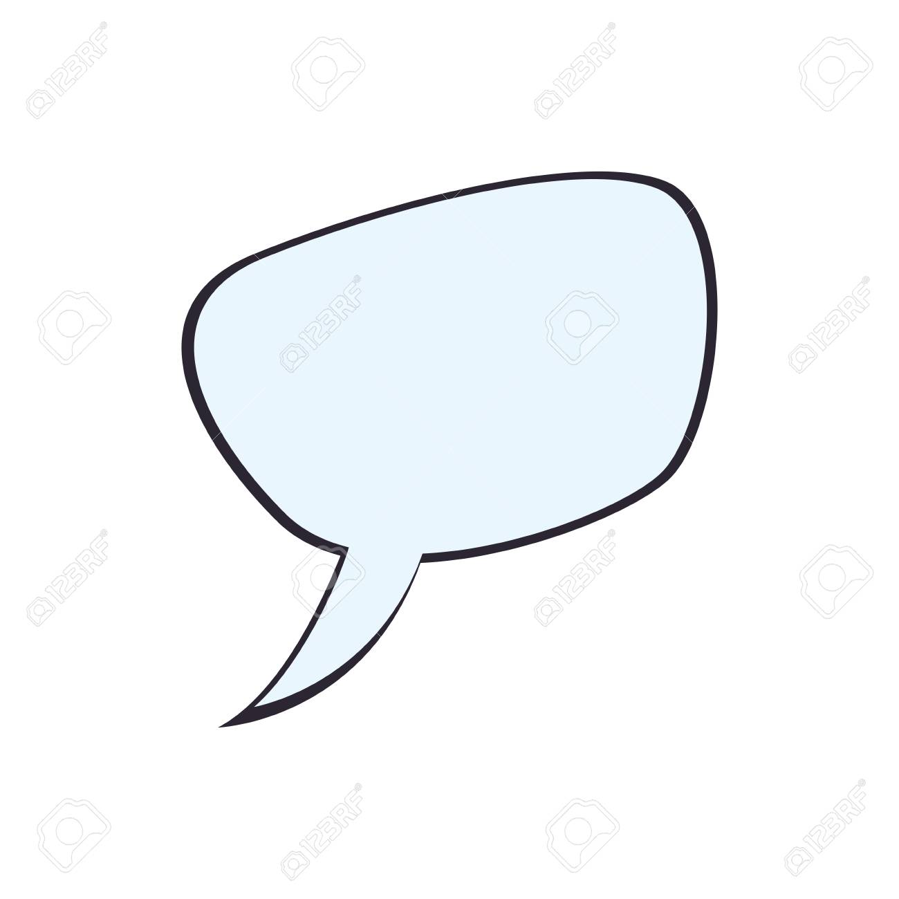 バブル通信メッセージを話すアイコン 分離とフラットの図 ベクター グラフィックのイラスト素材 ベクタ Image