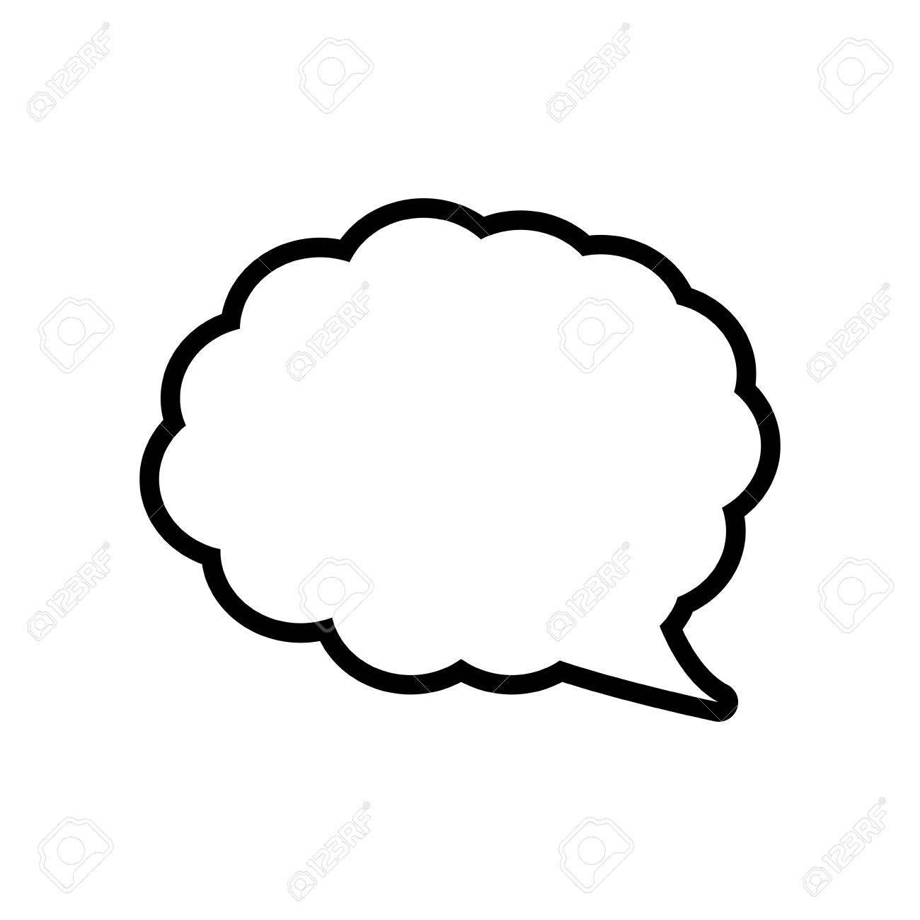 バブル通信メッセージを話すアイコン 分離とフラットの図 ベクター グラフィックのイラスト素材 ベクタ Image