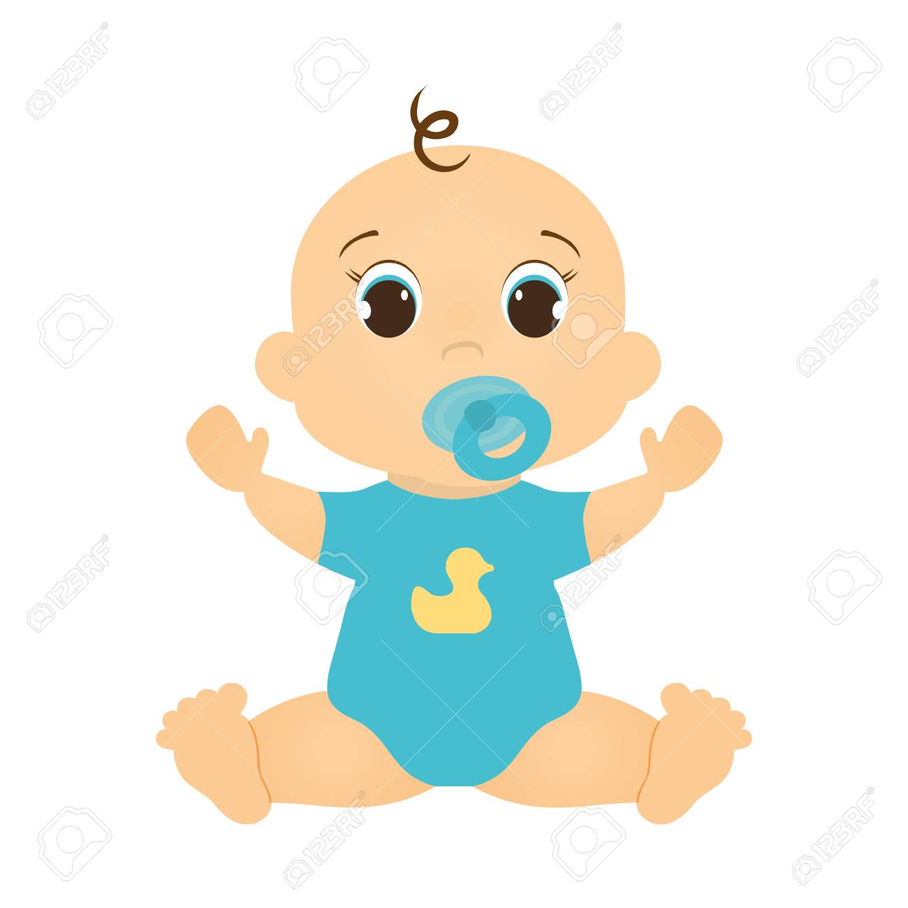 Boy Baby Cute Little Childhood Icon Isolated And Flat Illustration Royalty Free Cliparts Vectors And Stock Illustration Image