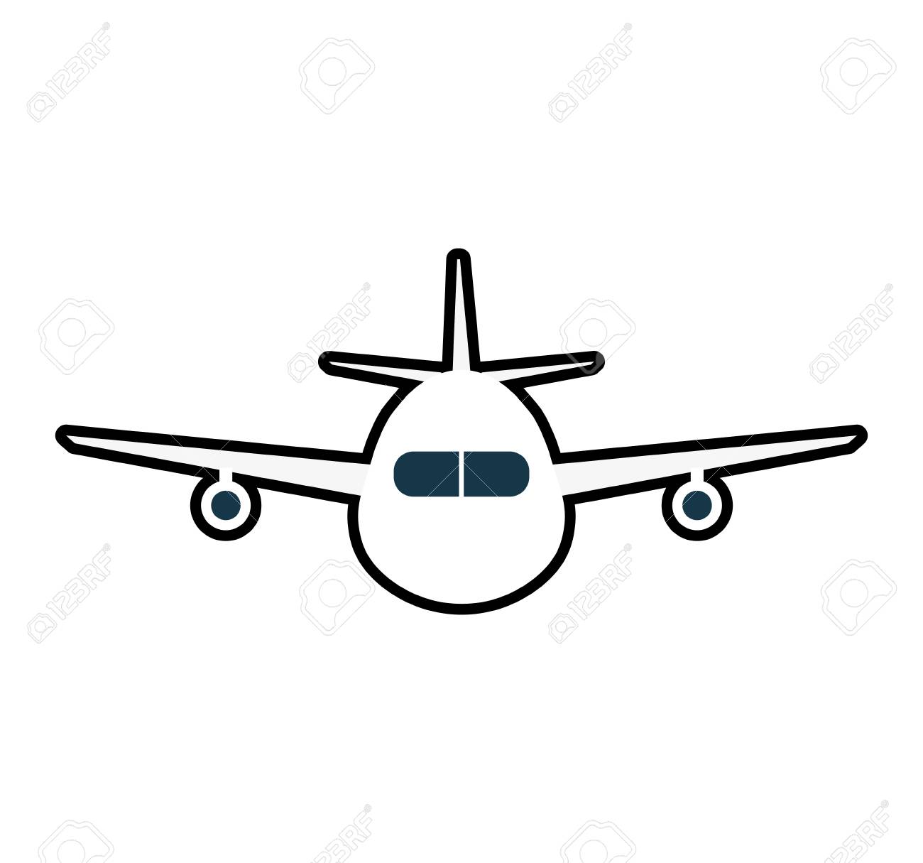 airplane silhouette travel transporation