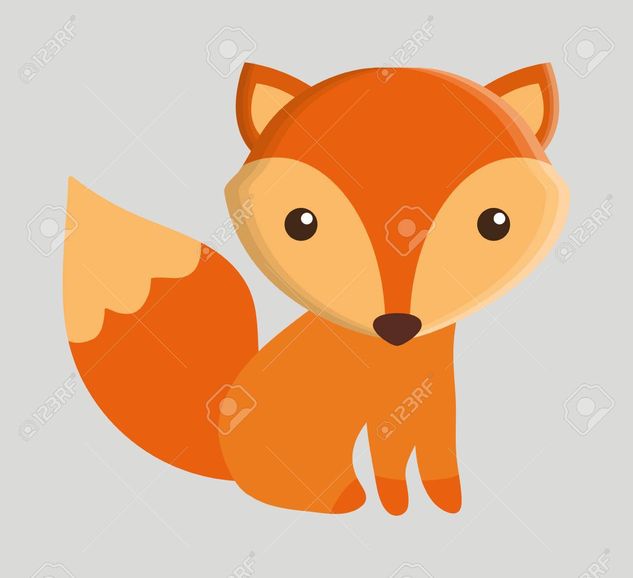 Bonito, Raposa, Animal, Desenho Animado, Ilustração Vetorial Royalty Free SVG, Cliparts, Vetores, e Ilustrações Stock. Image 122128678