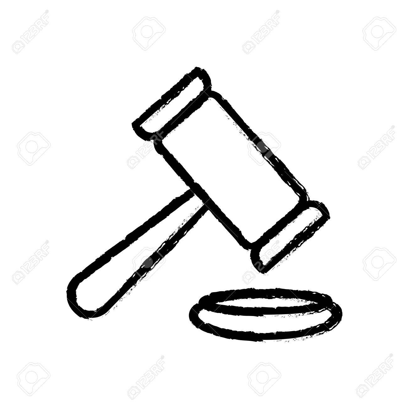 gavel justice law icon