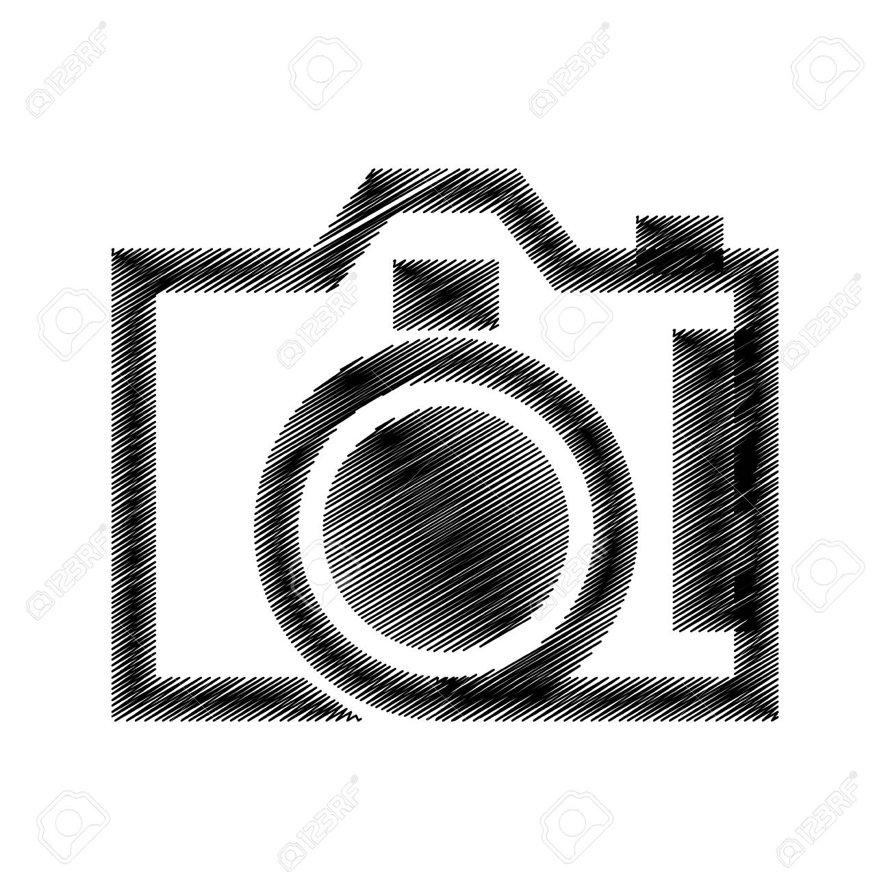 Dibujo De Una Camara De Fotos Mano Dibujar Negro Cámara Fotográfica Vector Ilustración Eps 10  Ilustraciones Svg, Vectoriales, Clip Art Vectorizado Libre De Derechos.  Image 67971786.