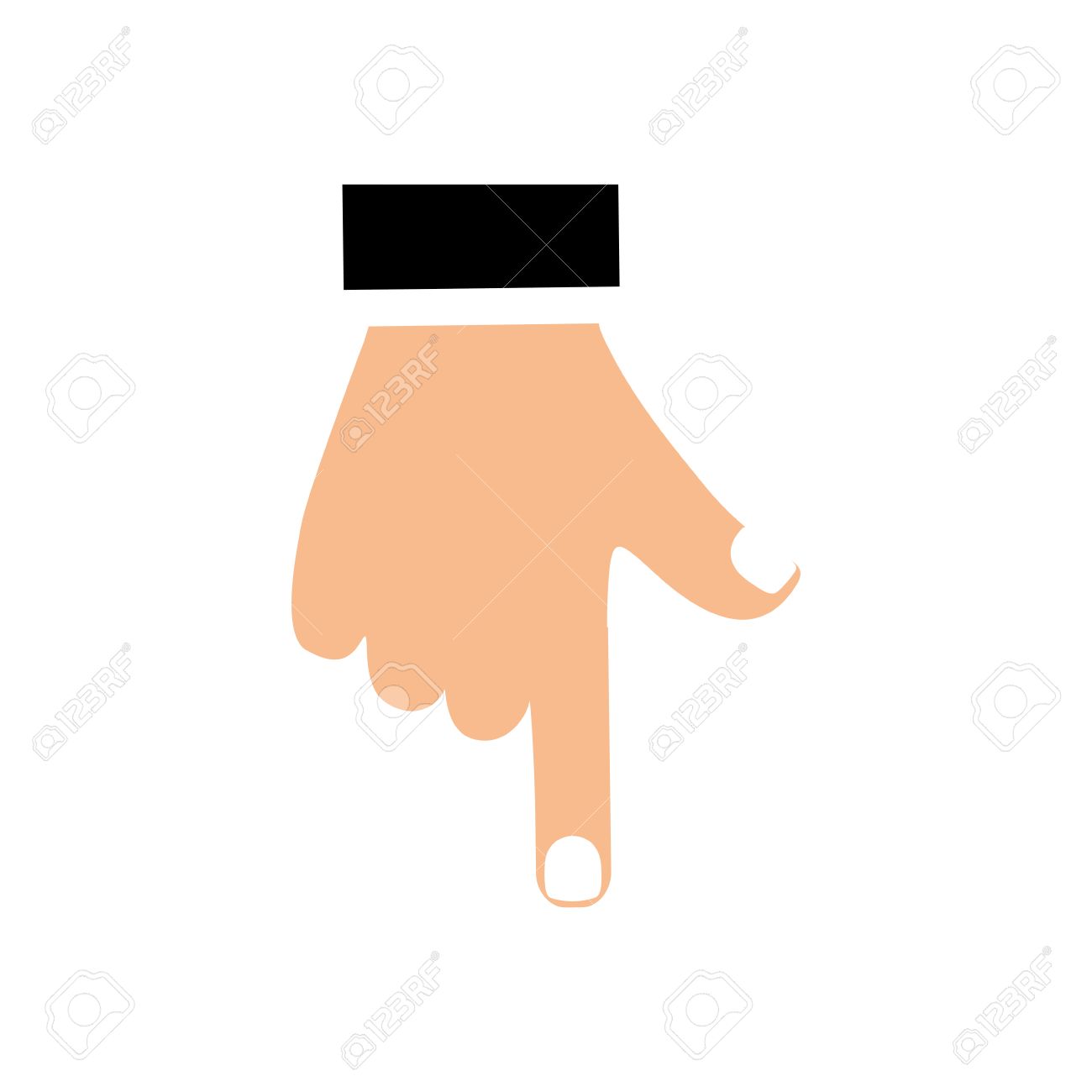 Resultado de imagen para mano señalando abajo