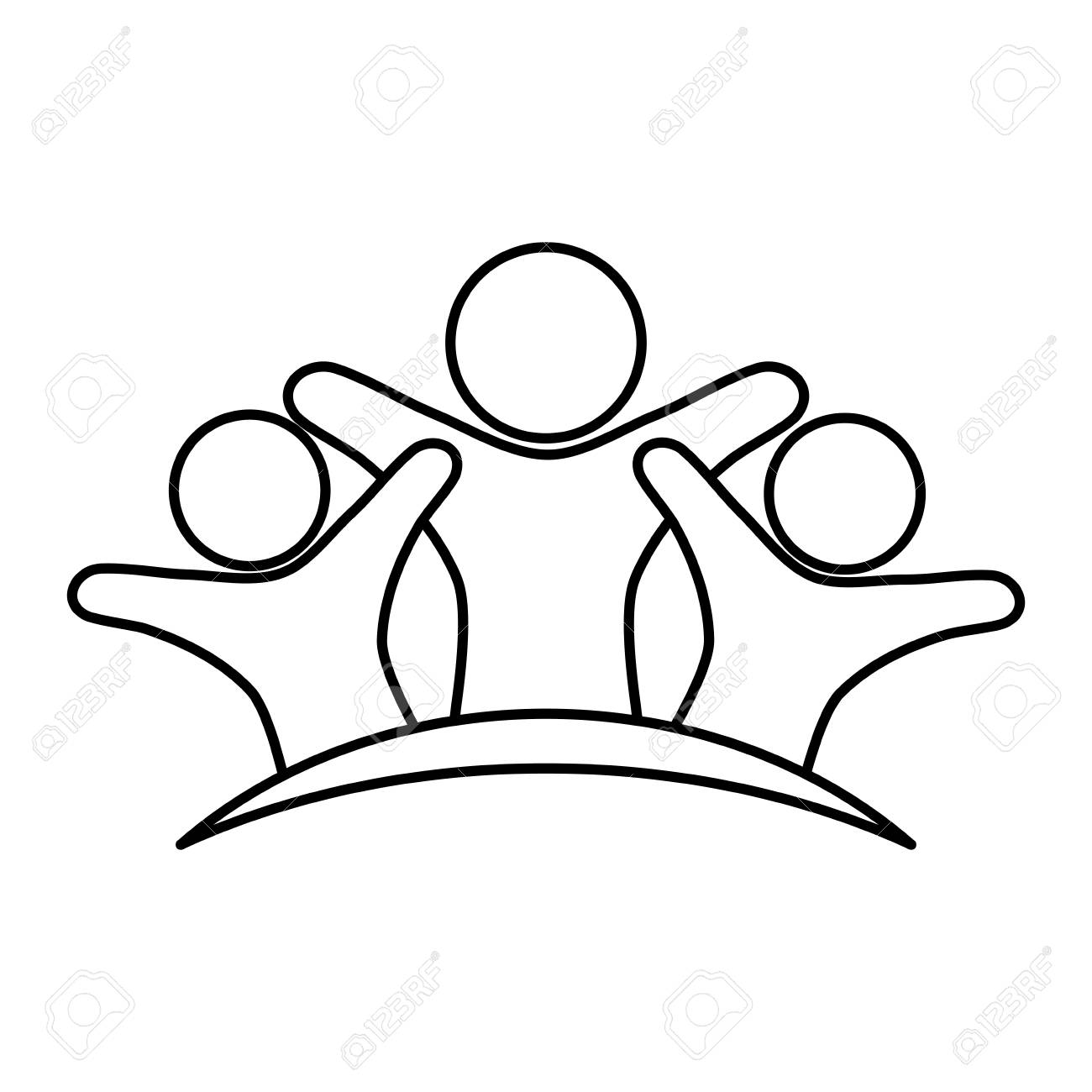 人抽象的なピクトグラム アイコン ベクトル イラスト グラフィック デザイン のイラスト素材 ベクタ Image