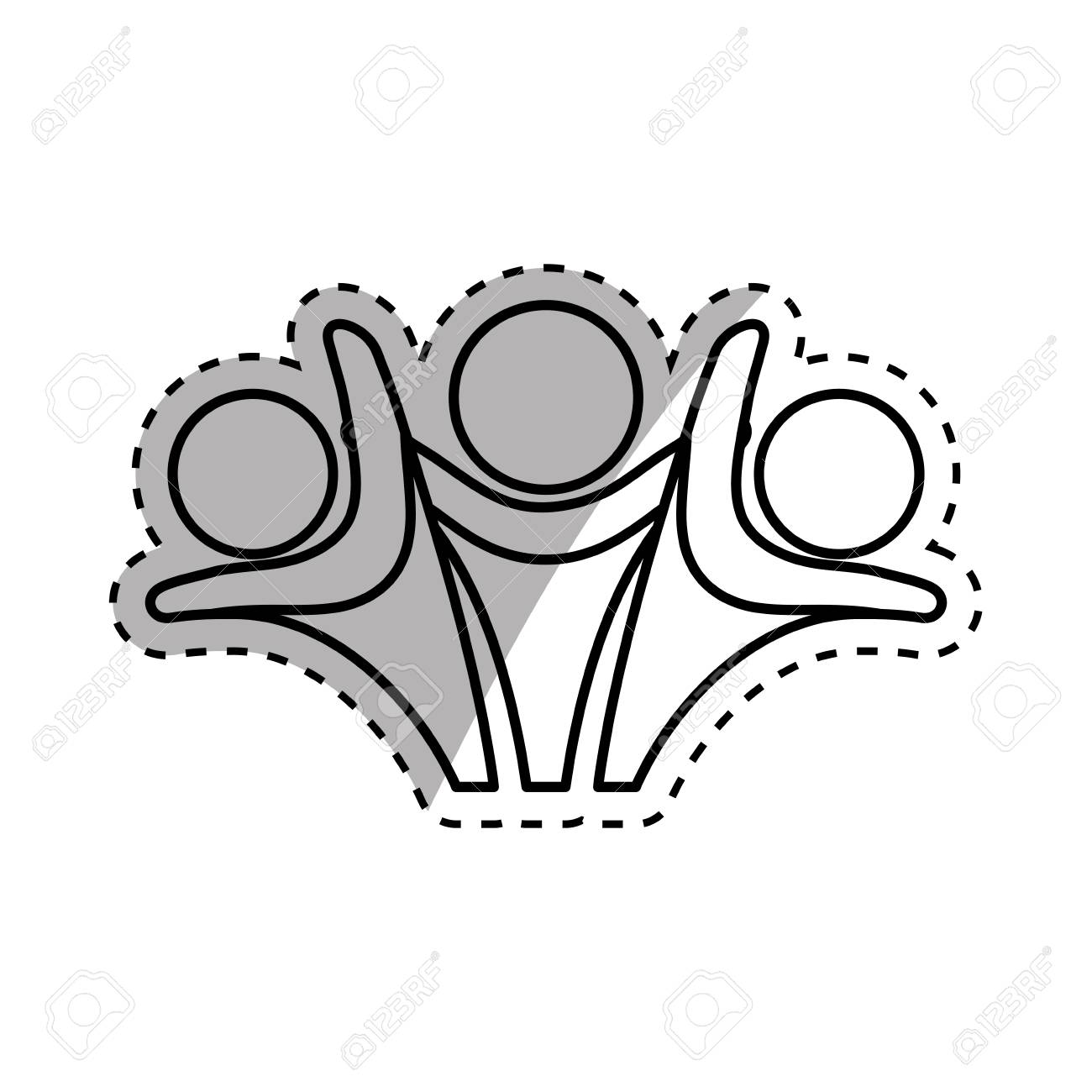 人抽象的なピクトグラム アイコン ベクトル イラスト グラフィック デザイン のイラスト素材 ベクタ Image