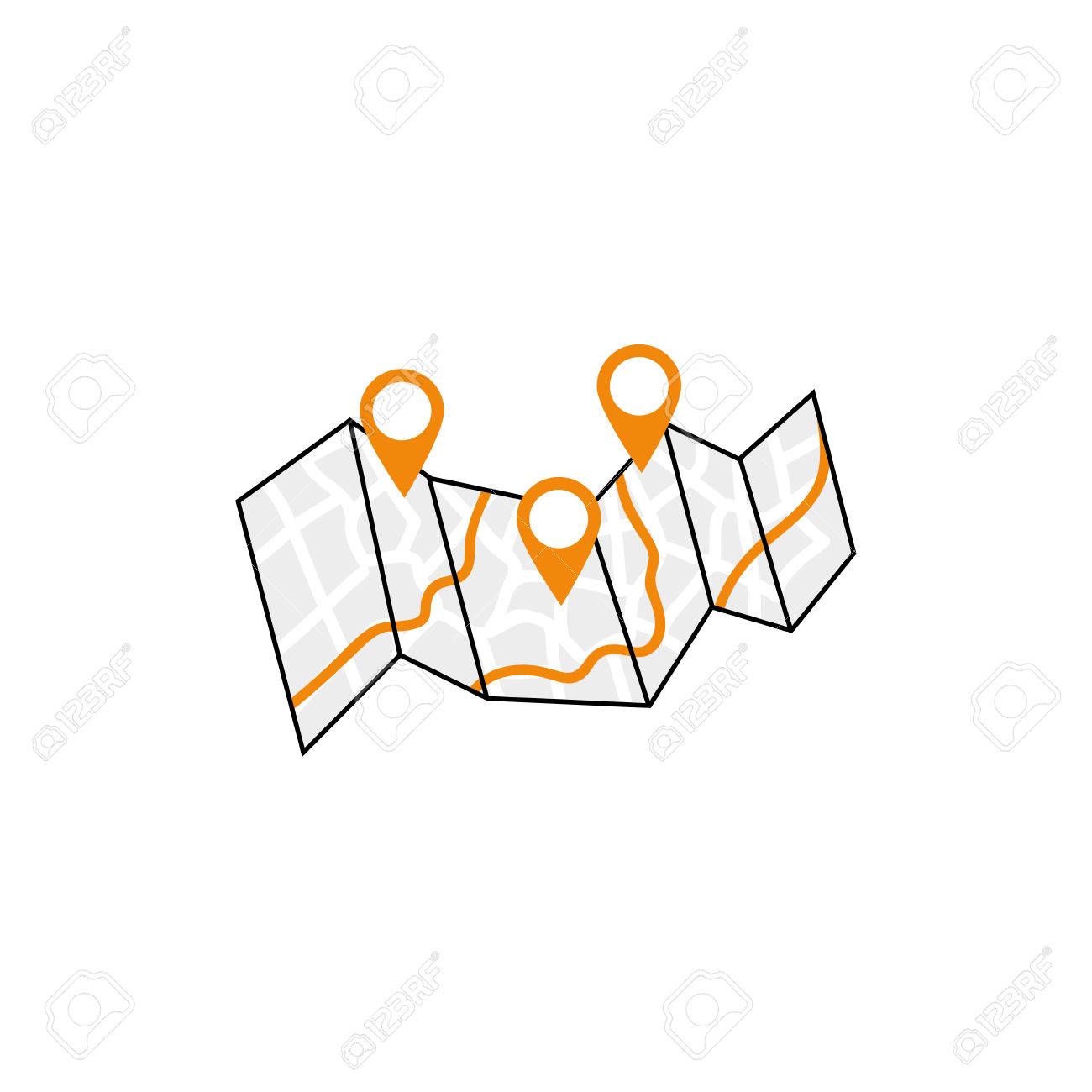 city map location icon vector illustration graphic design royalty