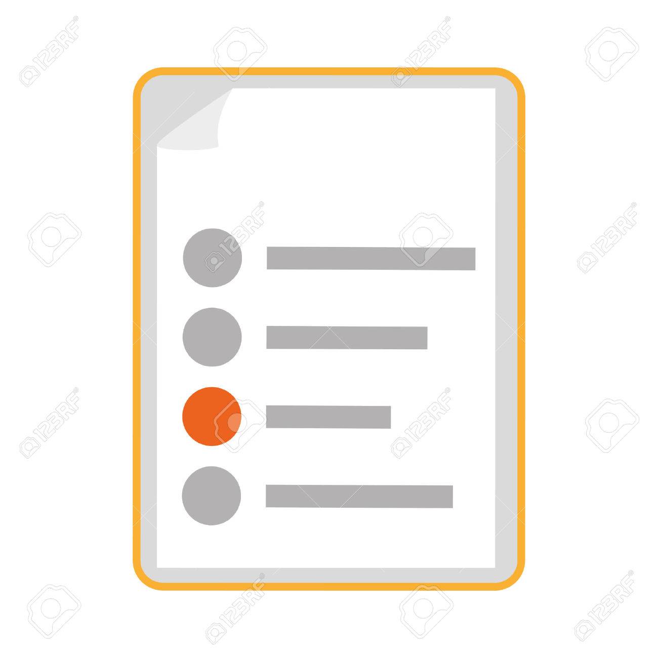 document with bullet points