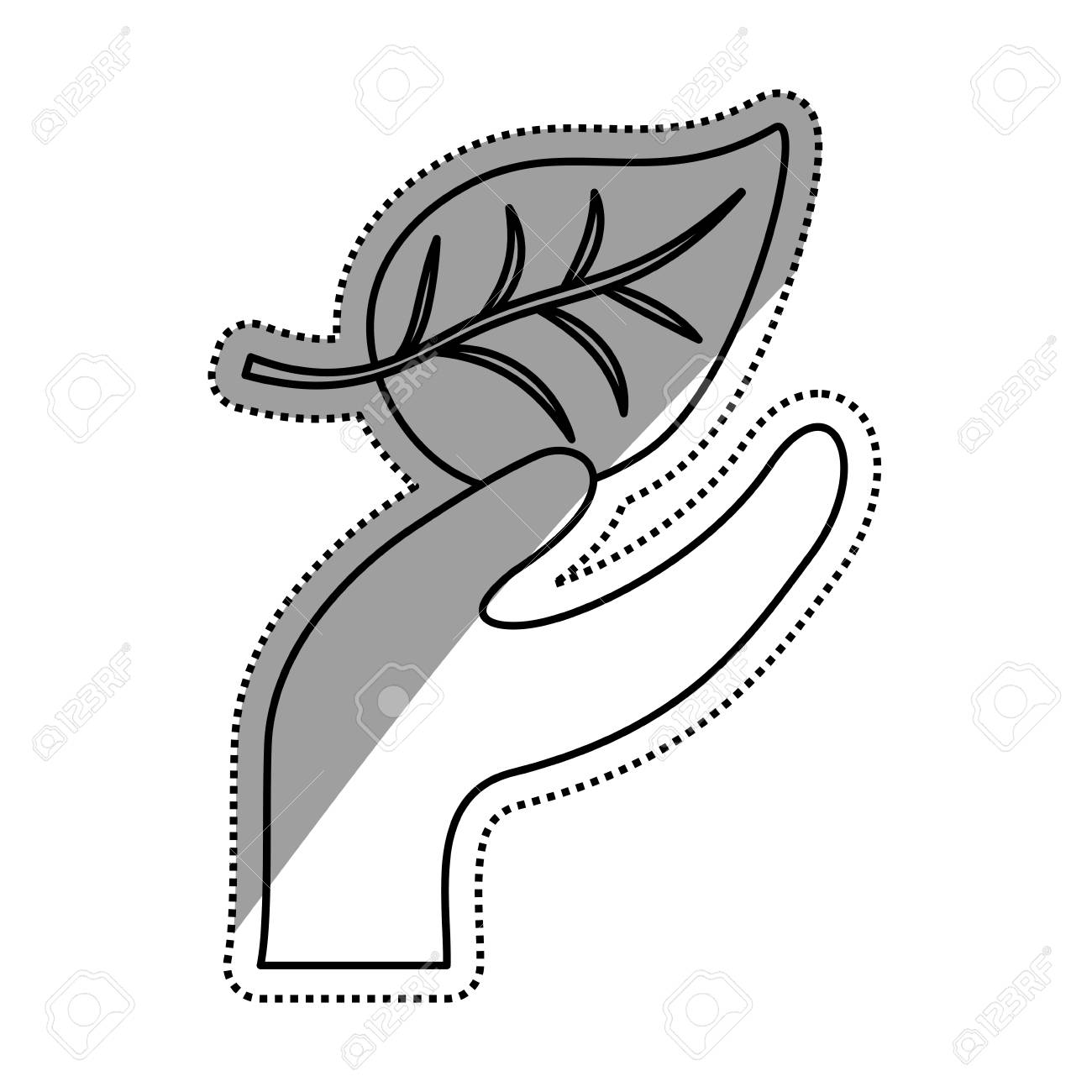 緑の生態アイコン ベクトル イラスト グラフィック デザインを考えるのイラスト素材 ベクタ Image