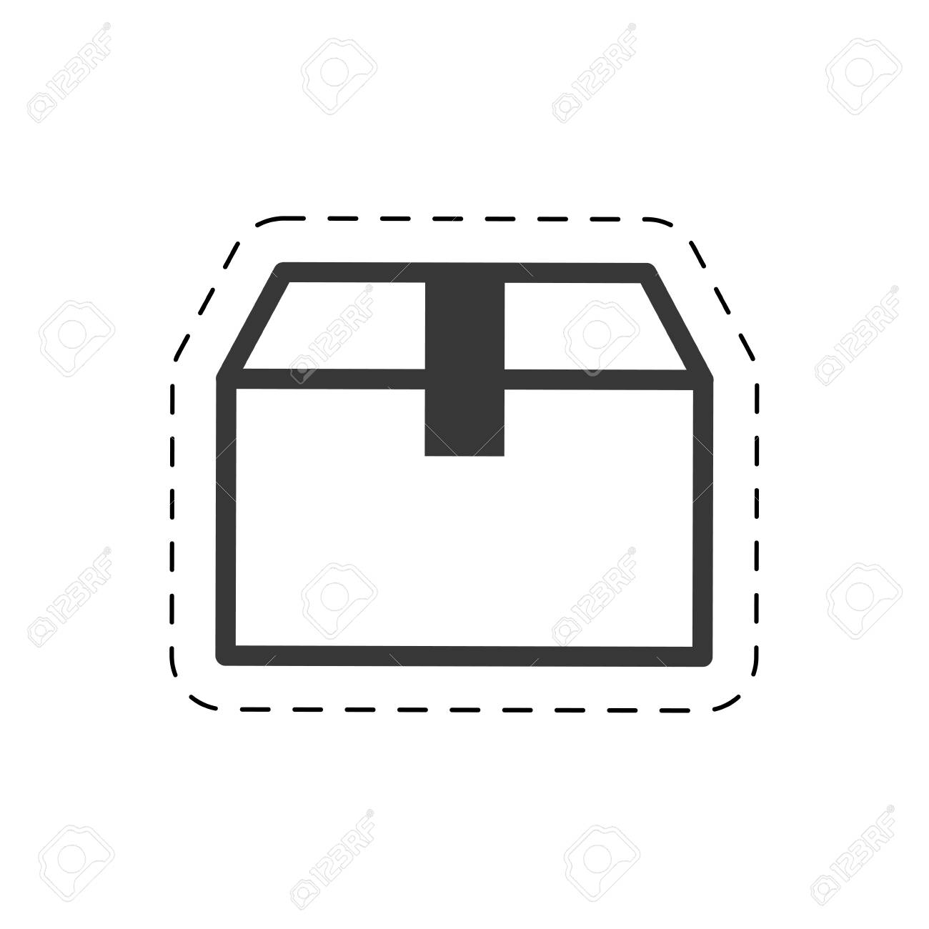 Ilustración De Vector De Línea De Corte De Regalo De Entrega Pedir en línea Dibujo Técnico Regalos | Spreadshirt