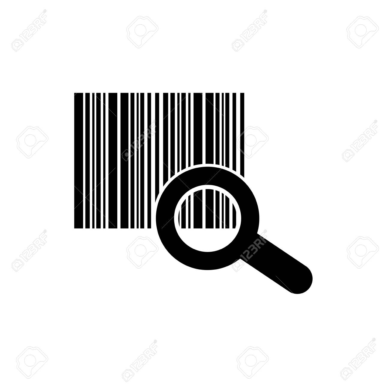 バー コード システム アイコン ベクトル イラスト グラフィック