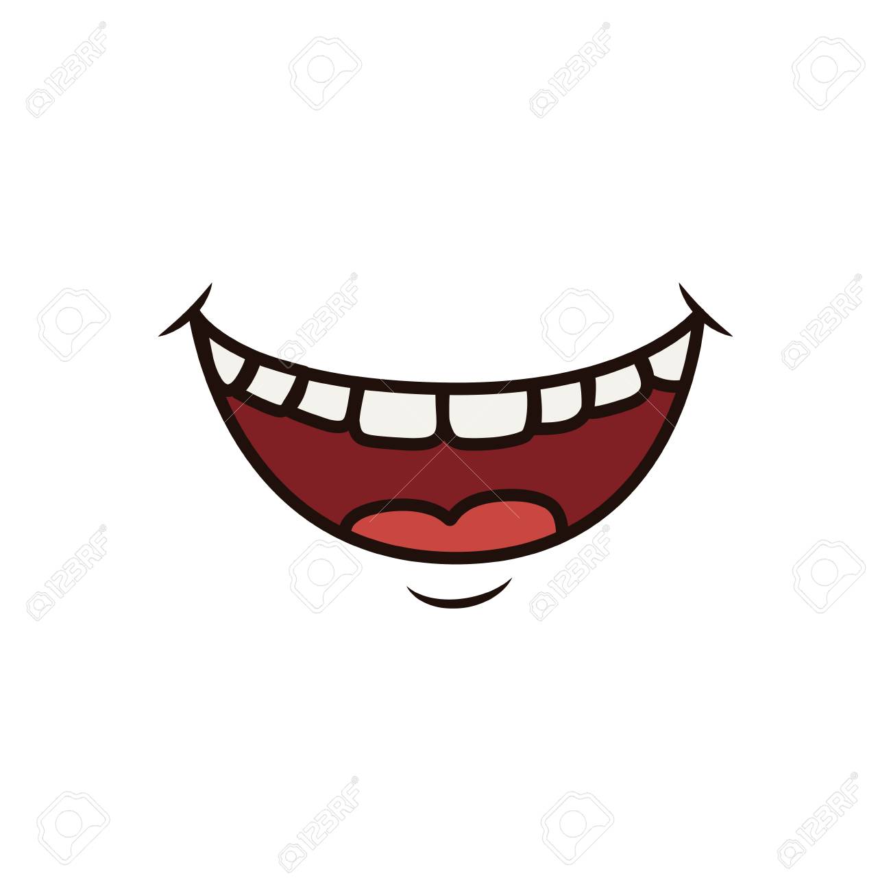 pix Laughing Mouth Graphic mouth laughing cartoon icon vector illustration graphic design