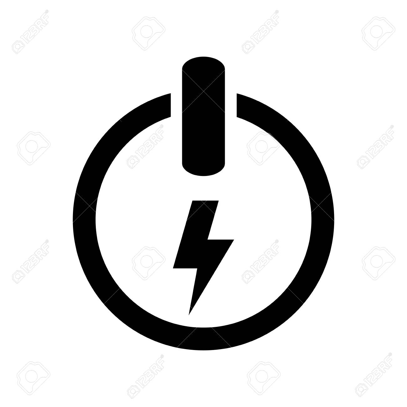 on off switch power icon vector illustration graphic design royalty
