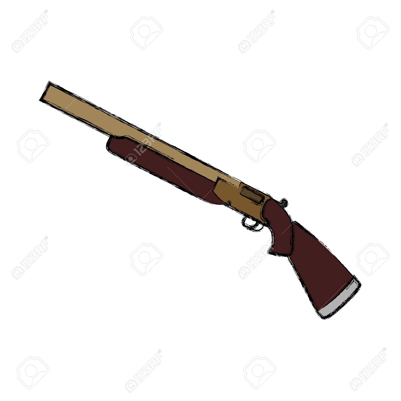孤立した散弾銃兵器ベクター イラスト グラフィック デザインのイラスト素材 ベクタ Image 孤立した散弾銃兵器ベクター イラスト グラフィック デザインのイラスト素材 ベクタ Image