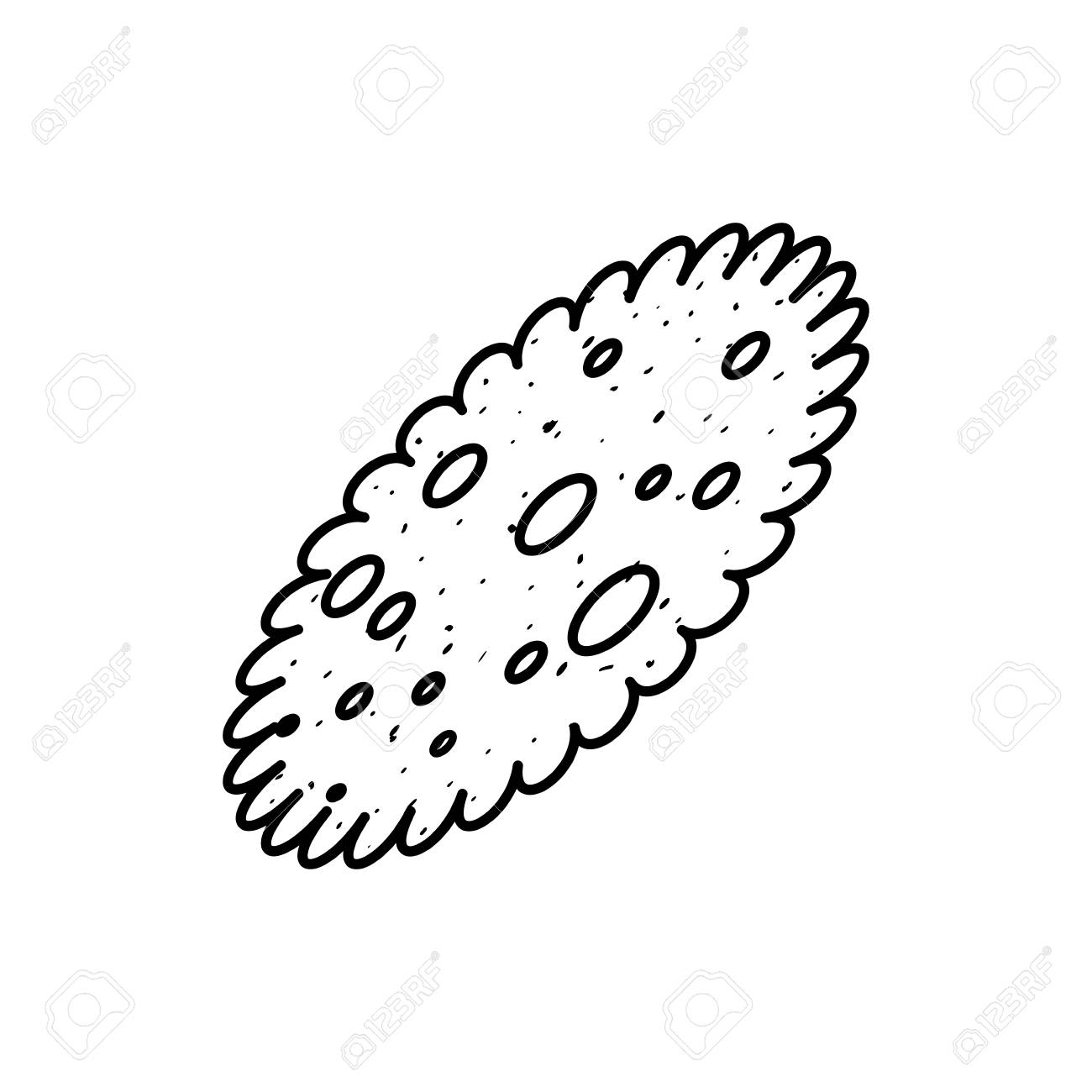 クッキーおいしいおやつアイコン ベクトル イラスト白コンセプトカーのグラフィック デザインのイラスト素材 ベクタ Image