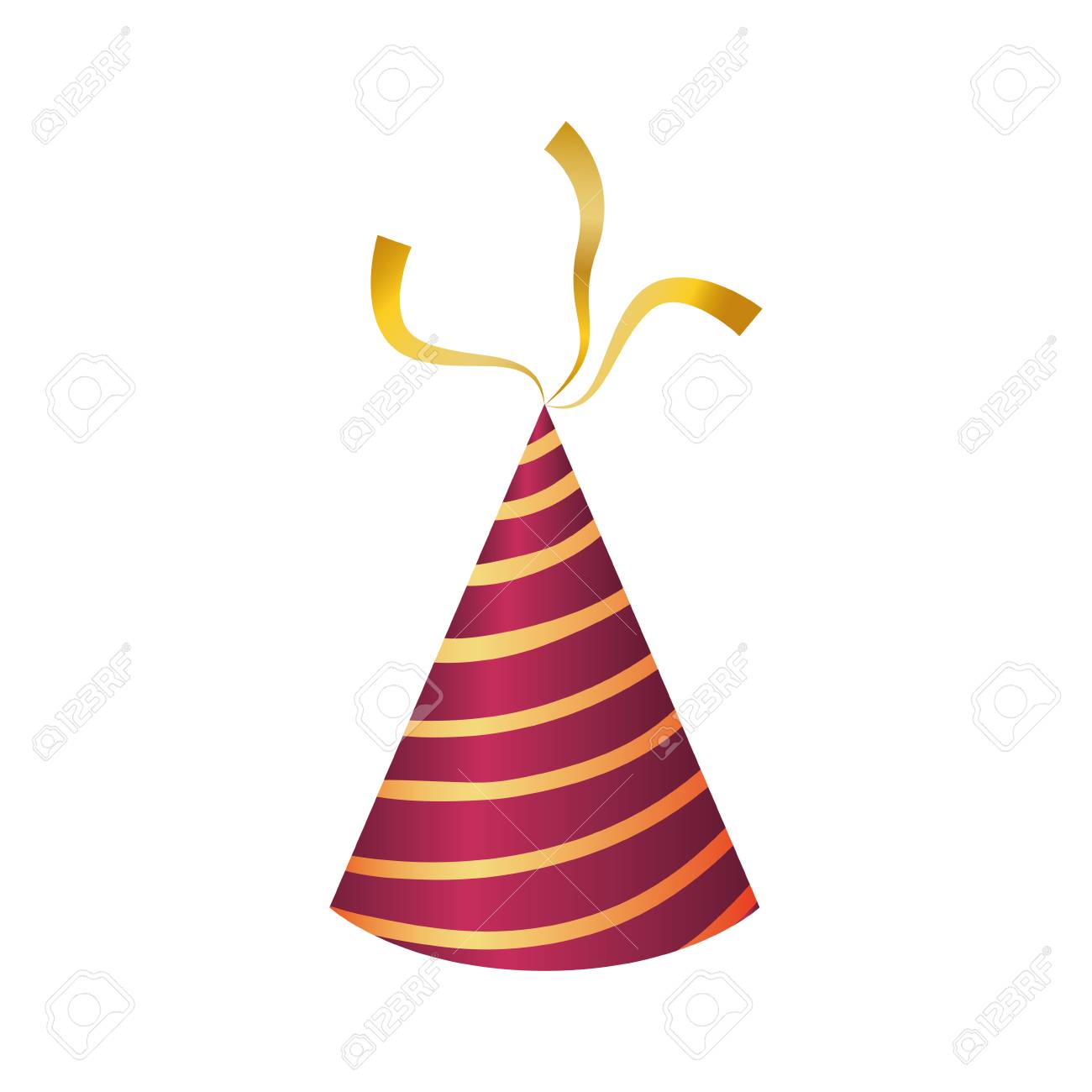 誕生日帽子装飾ベクトル イラスト グラフィック デザイン のイラスト素材 ベクタ Image