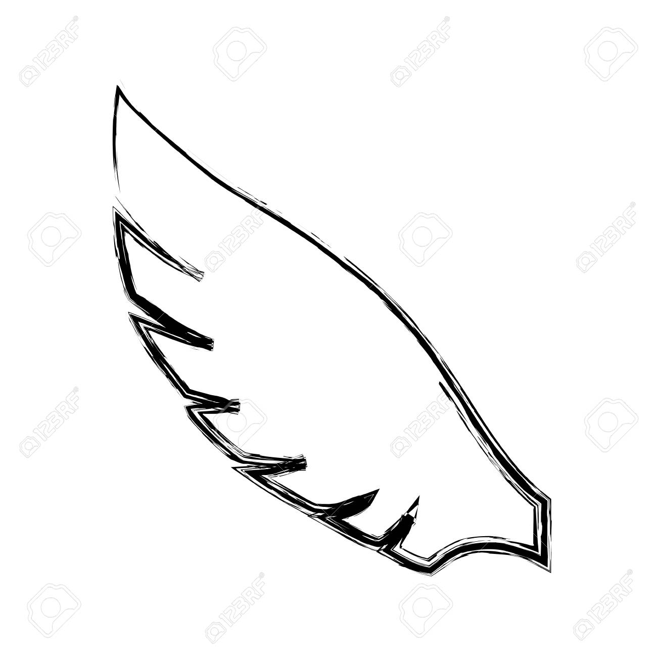 羽羽シルエット アイコン ベクトル イラスト グラフィック デザインのイラスト素材 ベクタ Image