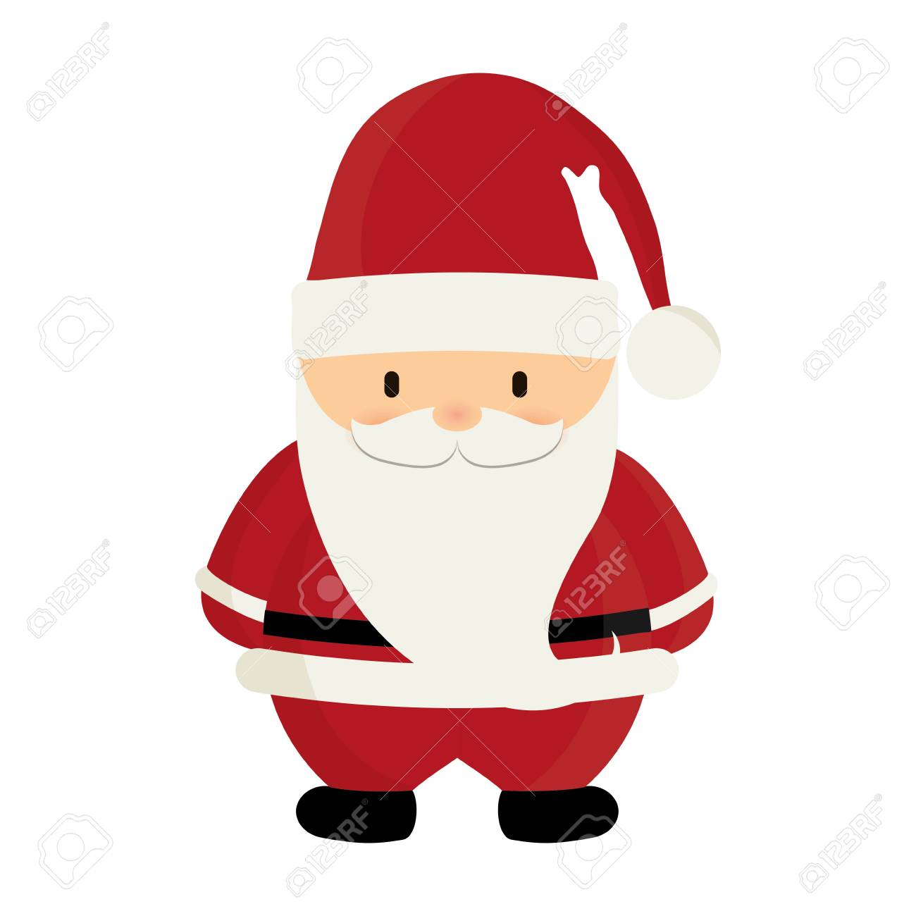 Papá Noel En El Fondo Blanco. Ilustración Del Vector Para La Tarjeta De  Navidad Retra. Ilustraciones Vectoriales, Clip Art Vectorizado Libre De  Derechos. Image 67296693.