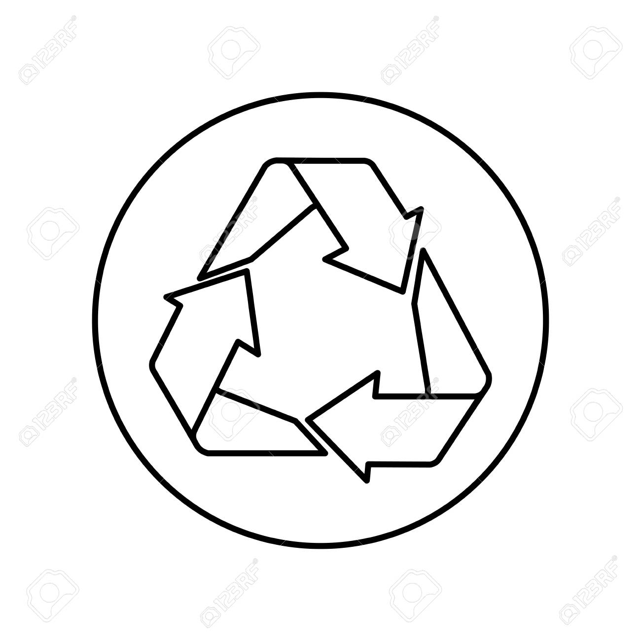 アイコン ベクトル イラスト グラフィック デザインを行い再利用リサイクルのイラスト素材 ベクタ Image