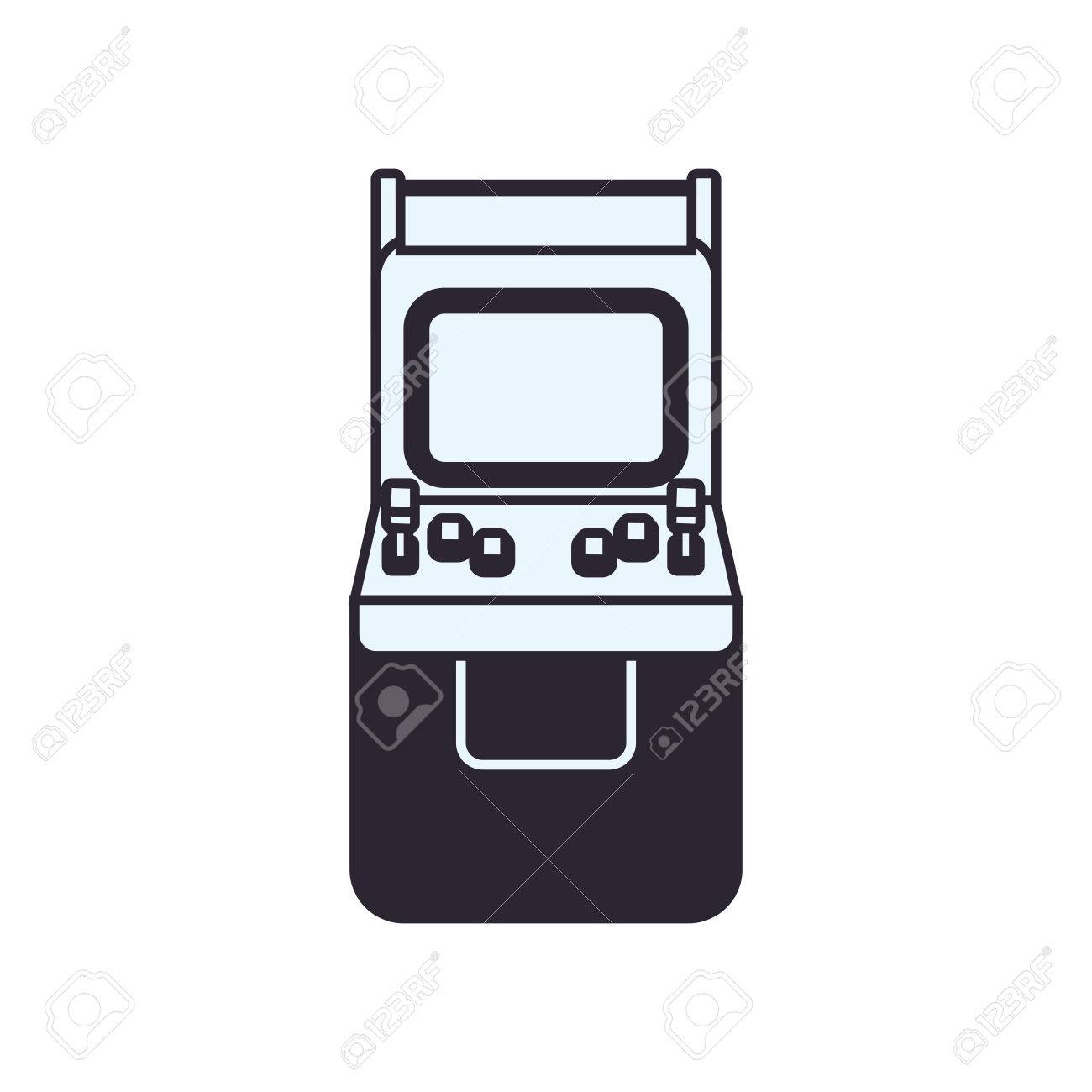 Videogame Arcade Machine Vector Illustration Graphic Icon Design