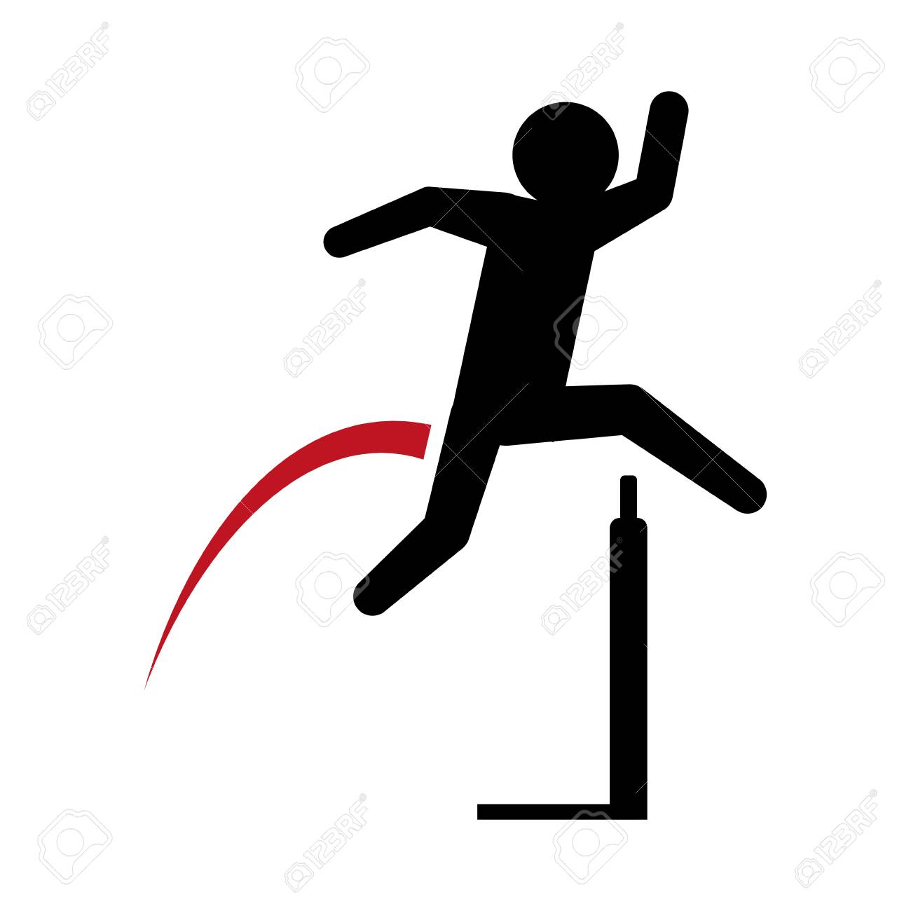 絵文字男練習陸上競技スポーツ ベクトル イラストのイラスト素材