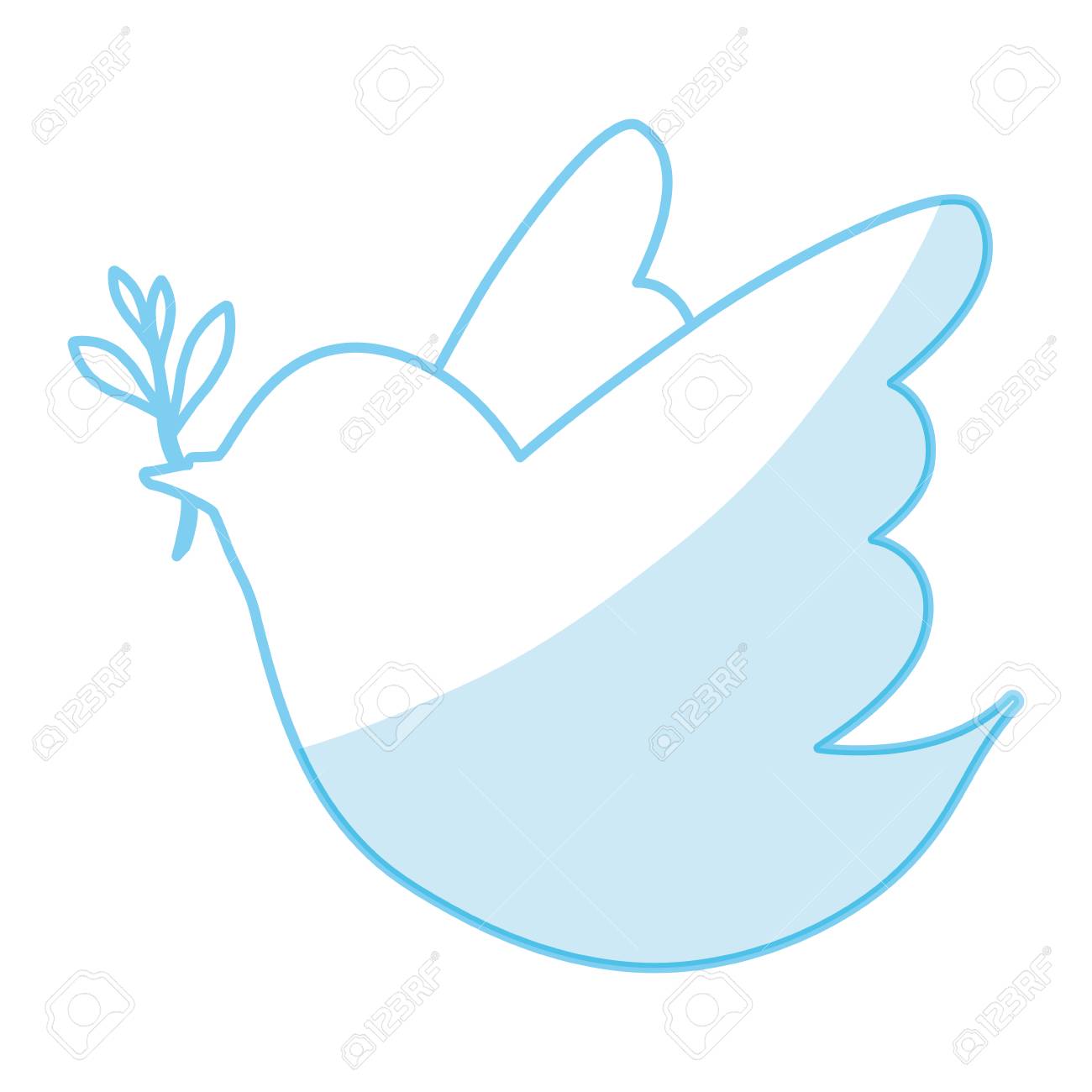 鳩は平和のアイコン ベクトル イラスト グラフィック デザインの鳥 のイラスト素材 ベクタ Image