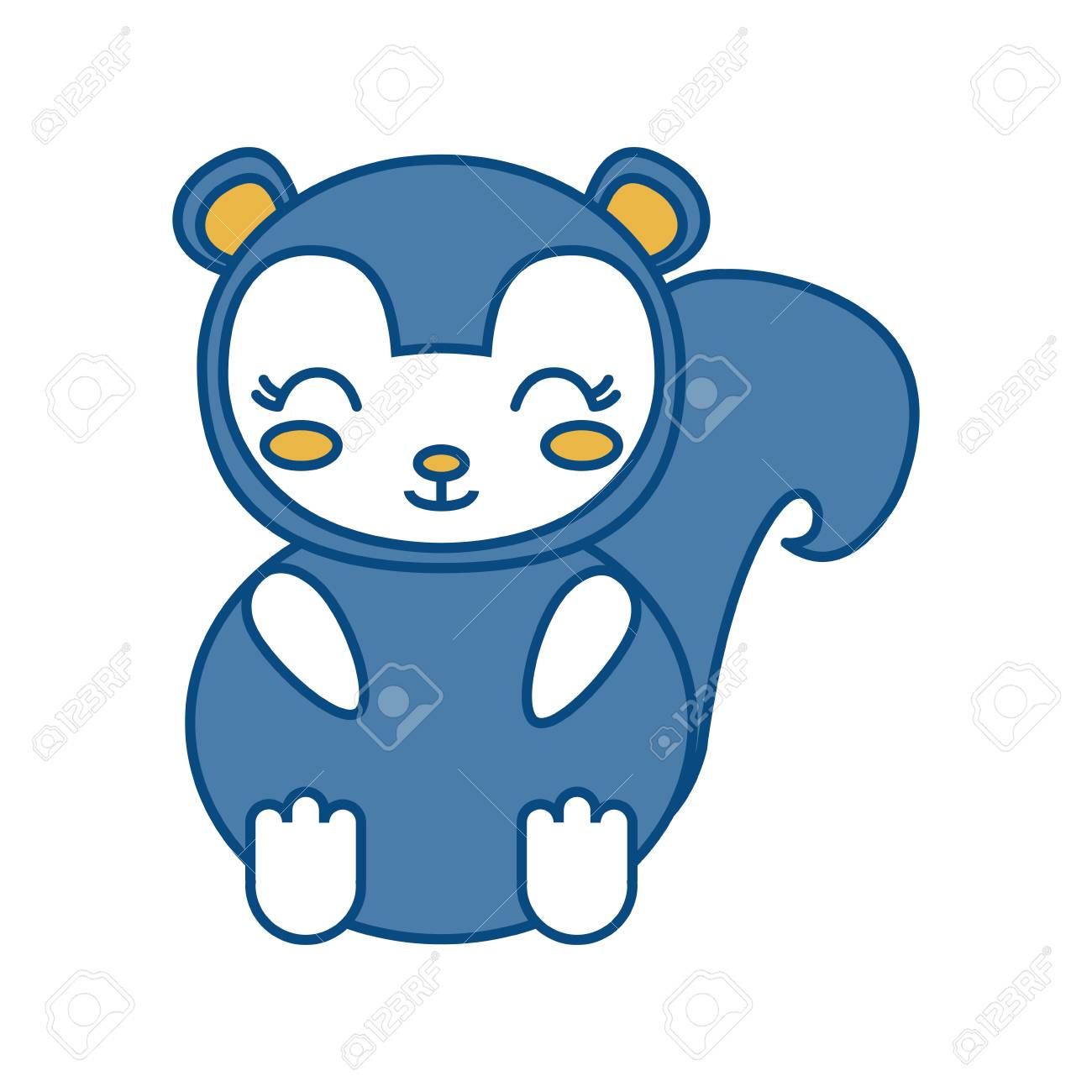 かわいいリス動物アイコン白背景ベクトル図を のイラスト素材 ベクタ Image かわいいリス動物アイコン白背景ベクトル図を のイラスト素材 ベクタ Image