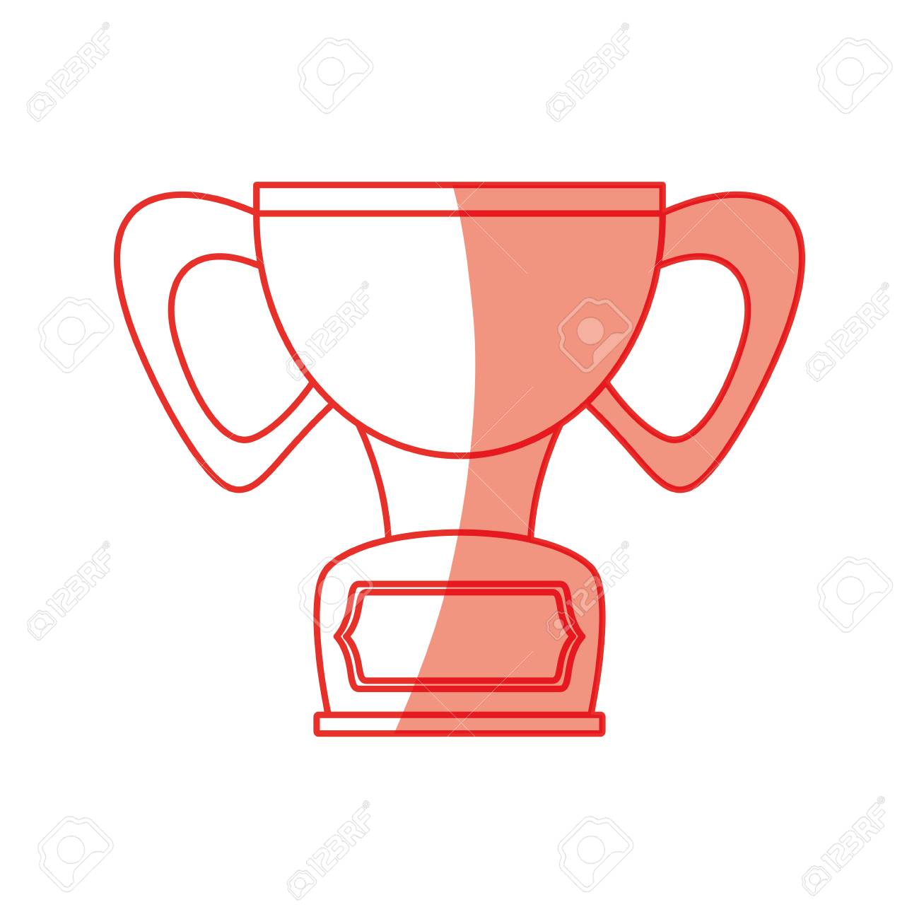 孤立したかわいいトロフィー アイコン ベクトル イラスト グラフィック デザインのイラスト素材 ベクタ Image