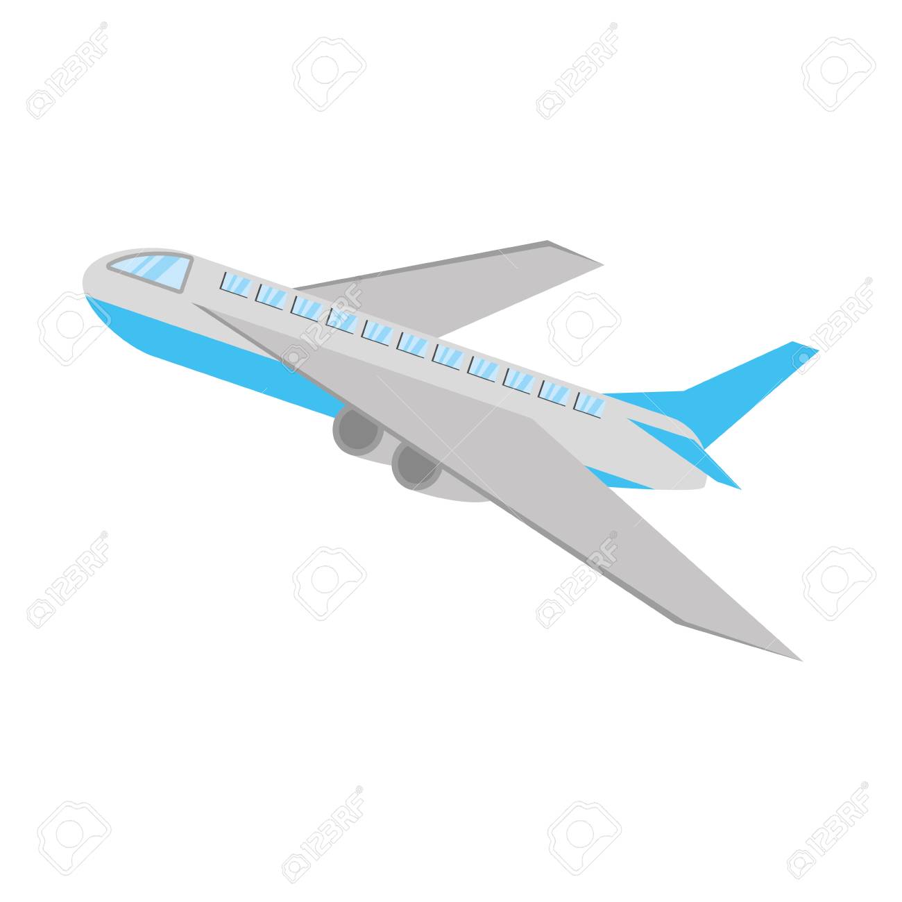 Airplane Taking Off Icon Vector Illustration Graphic Design Stock Airplane Taking Off Icon Vector Illustration Graphic Design Stock