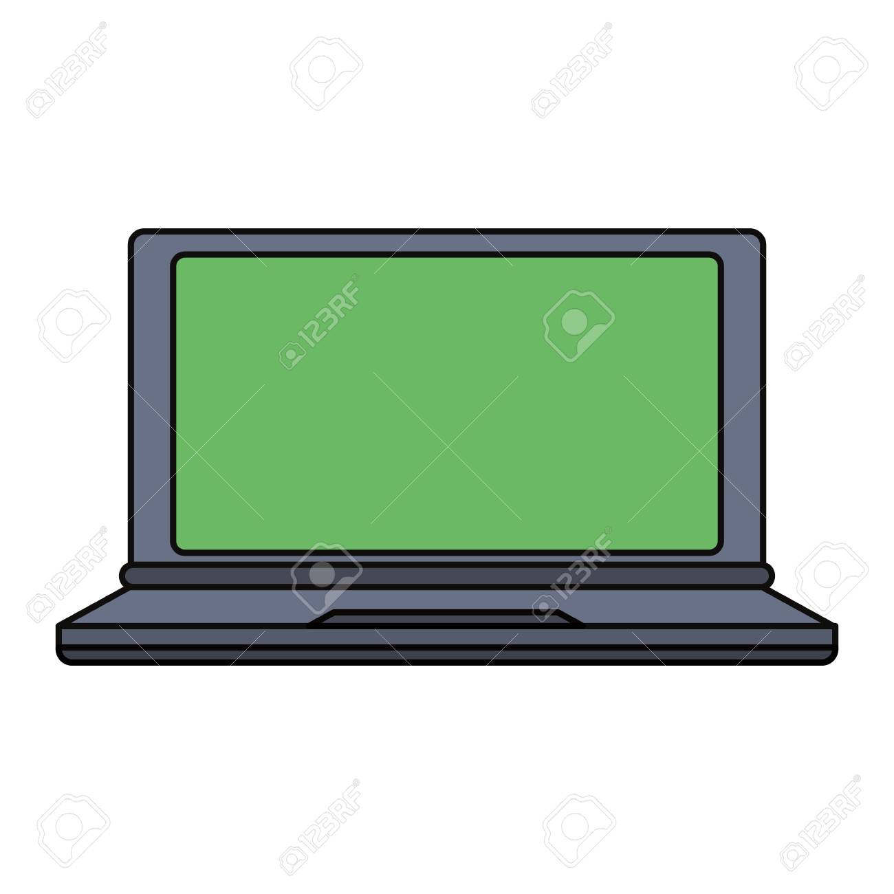 latop pc technology icon vector illustration graphic design royalty