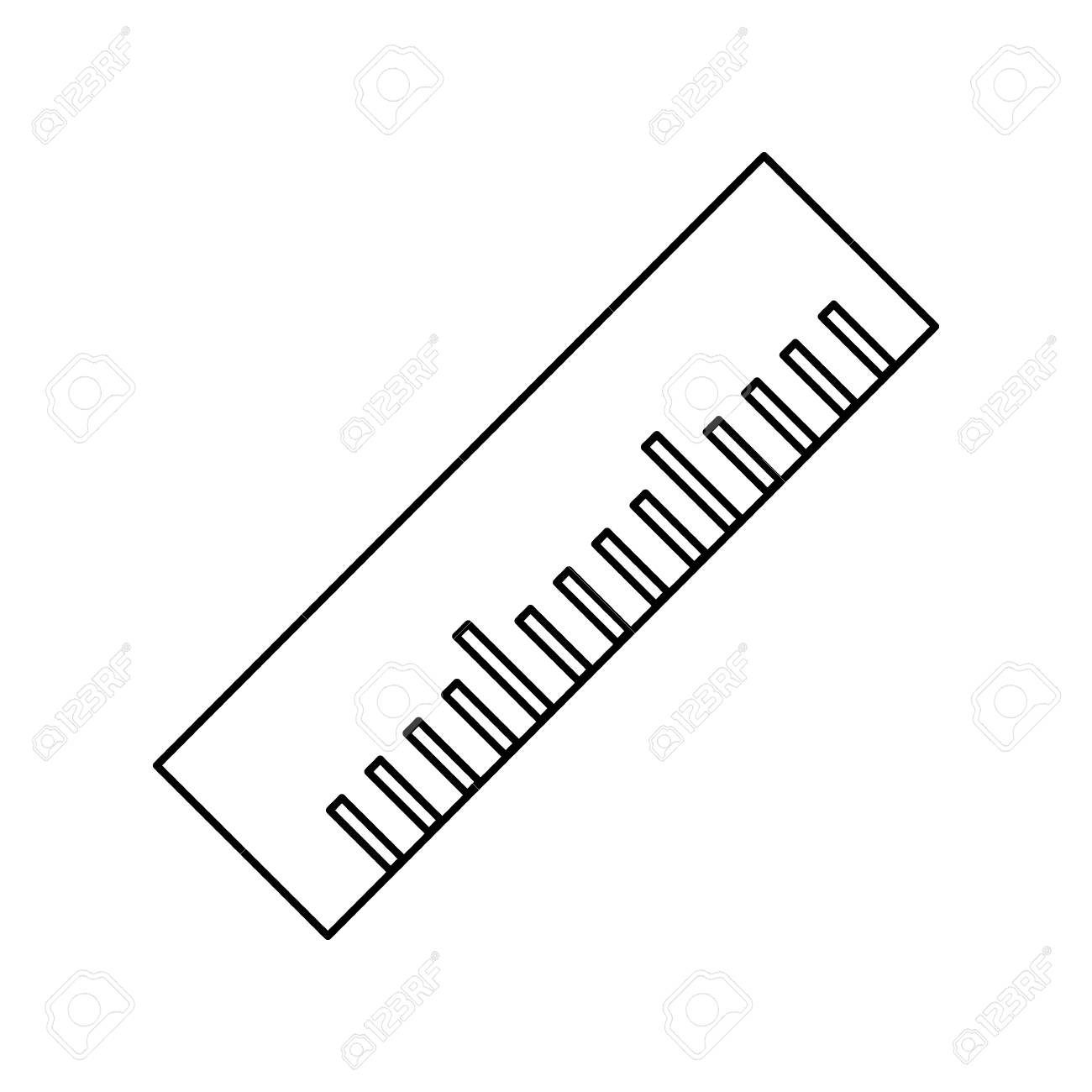 ものさしツールは アイコン ベクトル イラスト グラフィック デザインを分離しました のイラスト素材 ベクタ Image