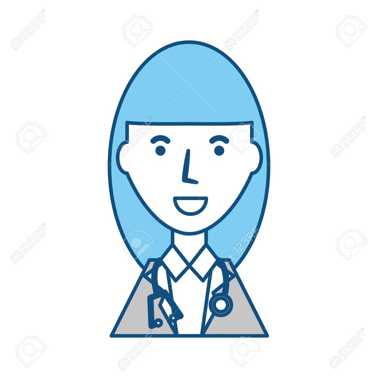 Doctor Profile Cartoon Icon Vector Illustration Graphic Design Royalty Free Cliparts Vectors And Stock Illustration Image 84161247
