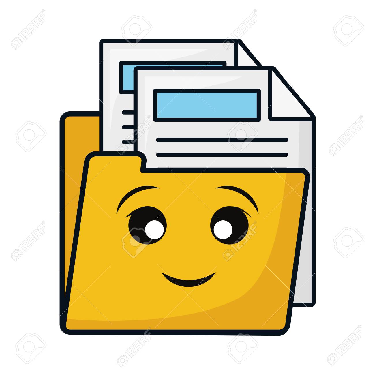Folder With Documents Smiling Cartoon Royalty Free Cliparts Vectors And Stock Illustration Image 93192097 Cartoon yourself in one click with our online cartoonizer editor. folder with documents smiling cartoon