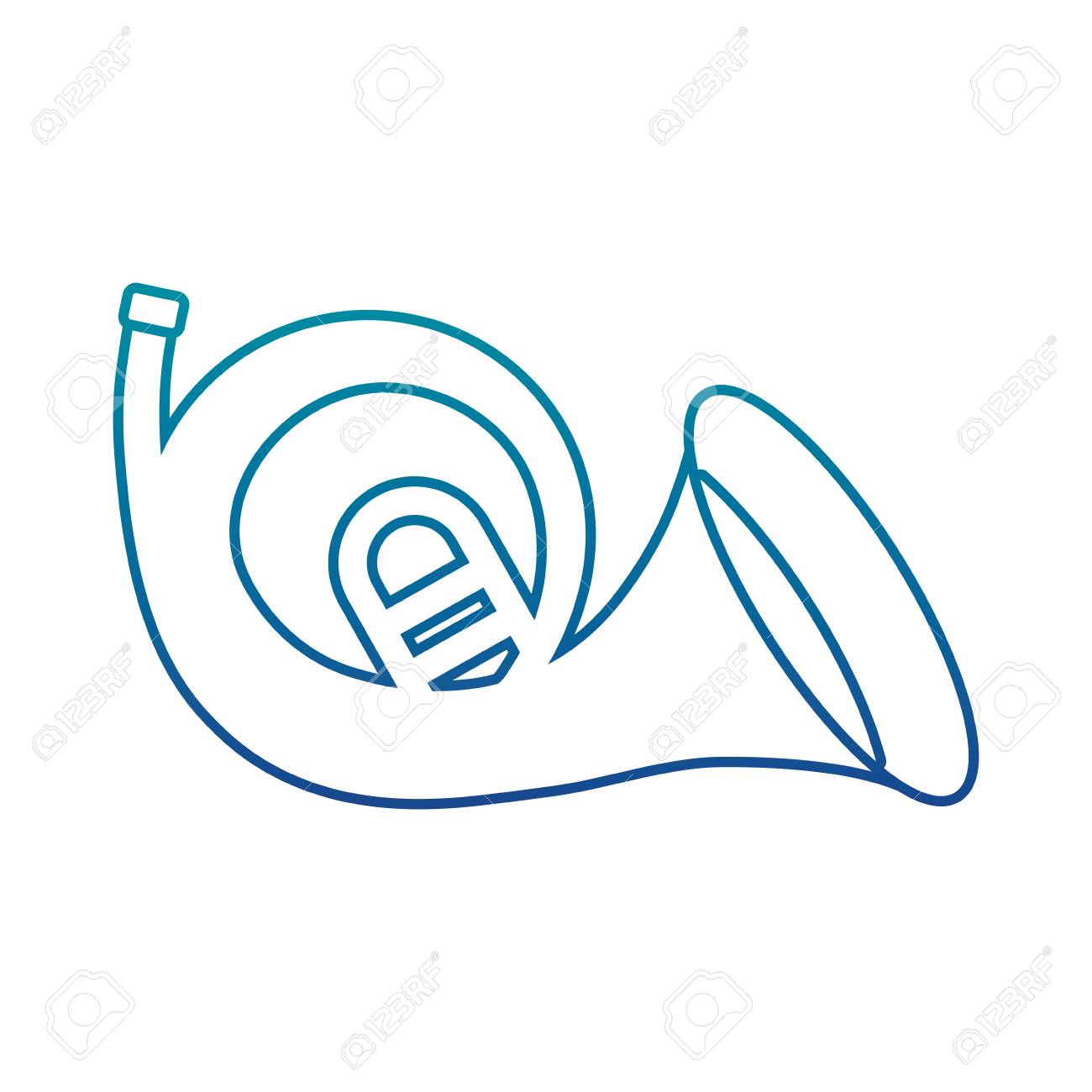 トロンボーン楽器分離アイコンのイラスト素材 ベクタ Image