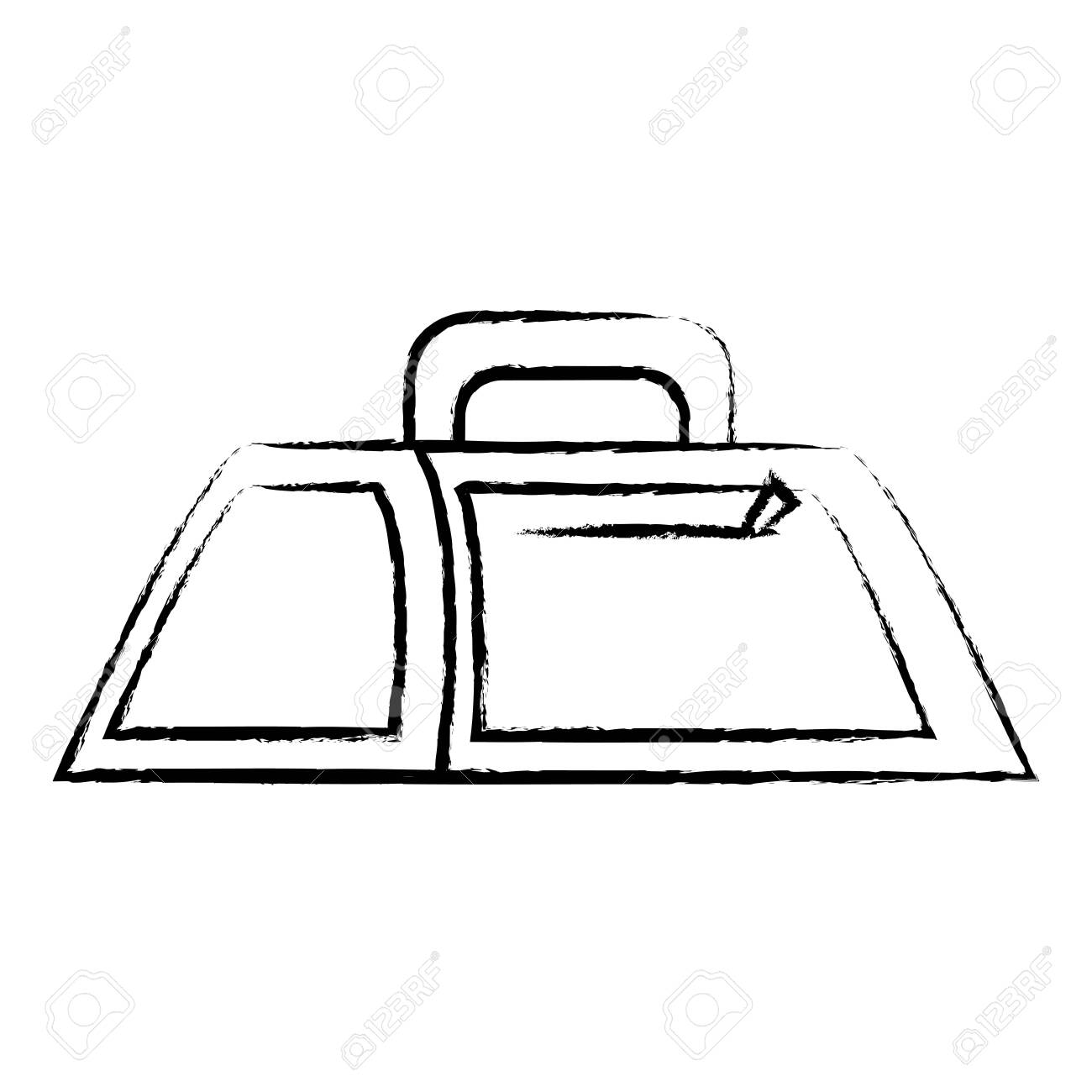gym bag drawing