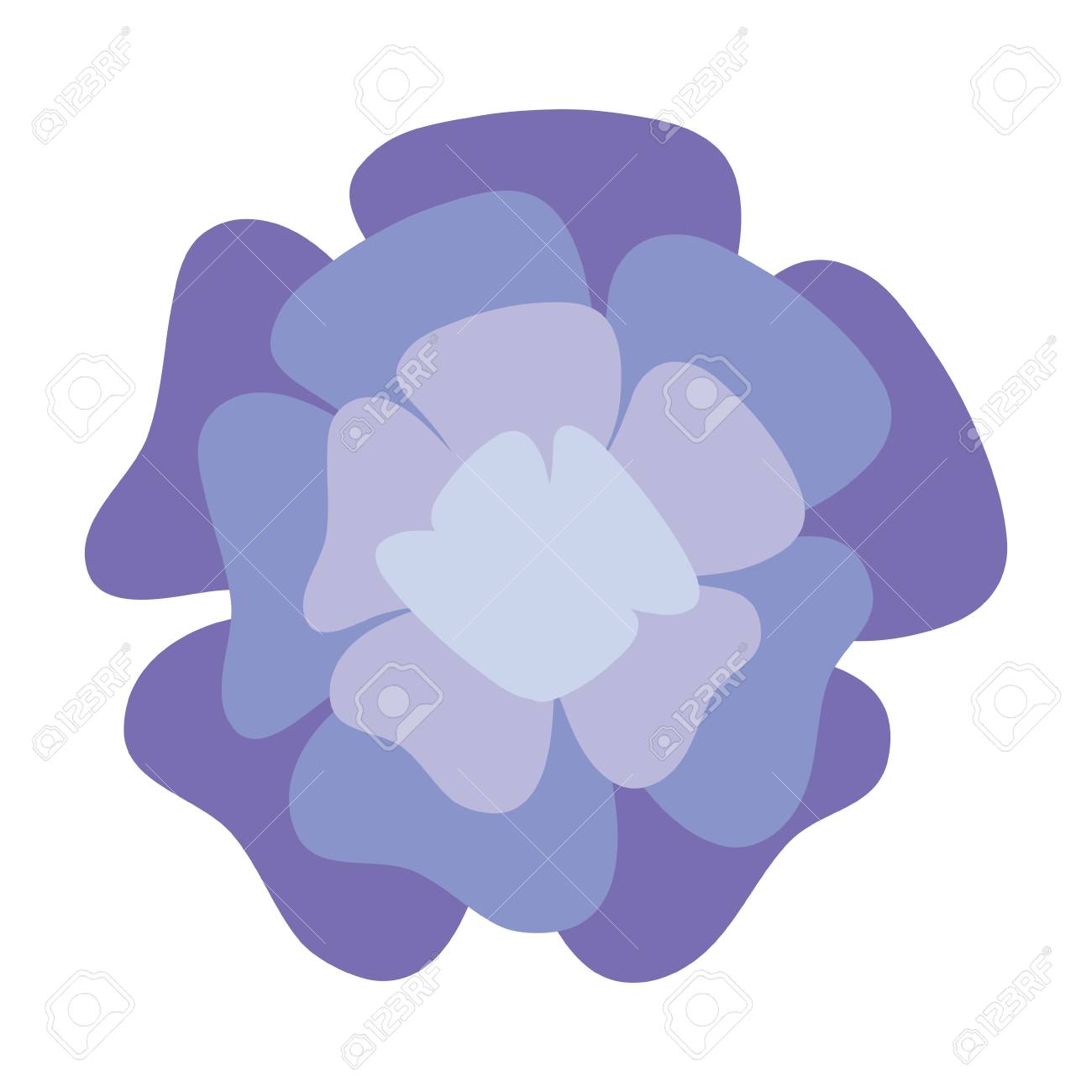 Purple Flower Icon Over White Background Colorful Design Vector Illustration Royalty Free Cliparts Vectors And Stock Illustration Image 100175460