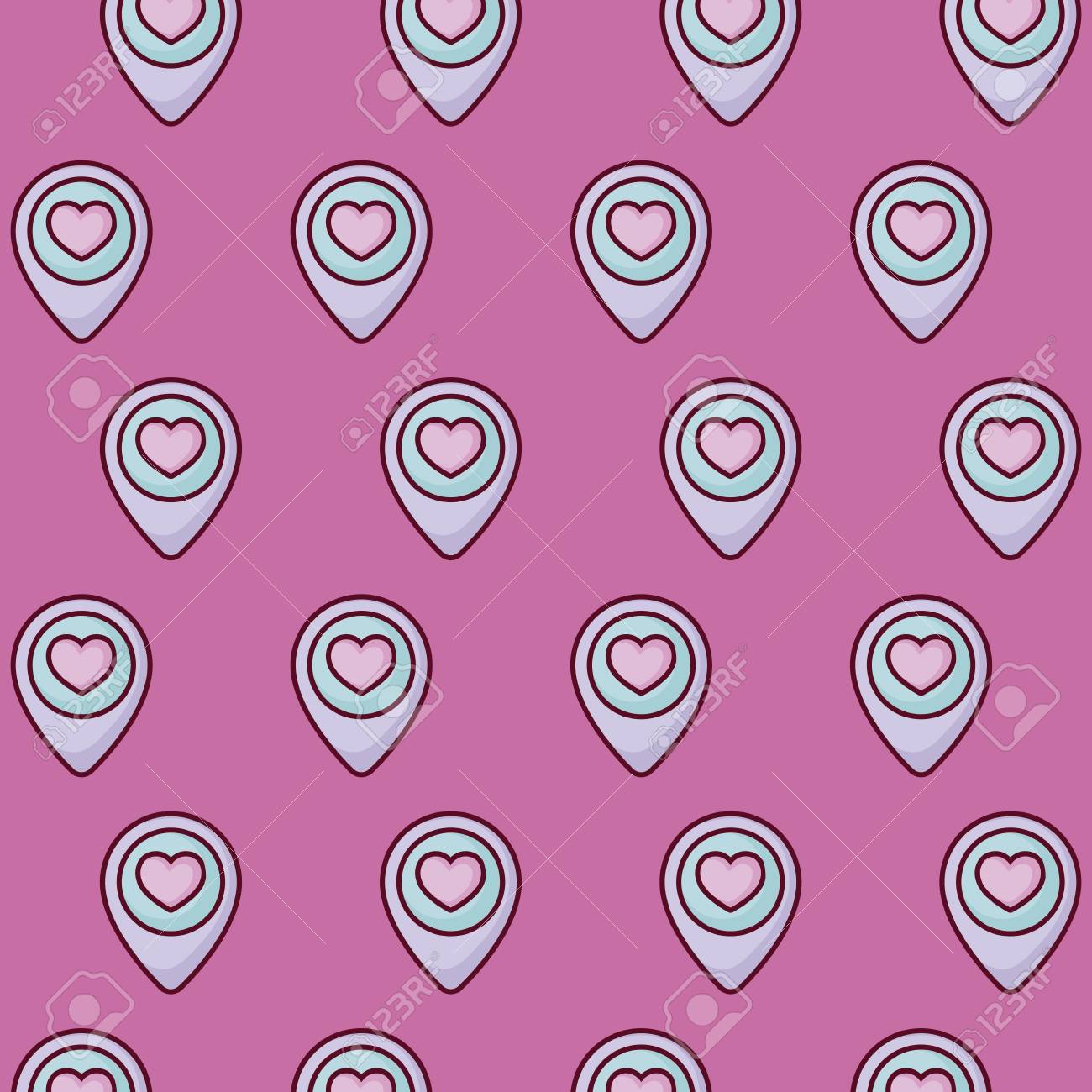 location pin with heart icon pattern, colorful design. vector illustration location pin with heart icon pattern, colorful design. vector illustration