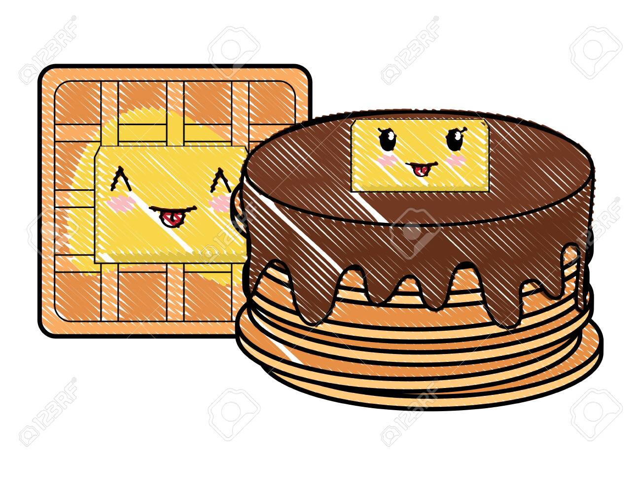 Kawaii Pancakes And Waffles Over White Background Vector Illustration Royalty Free Cliparts Vectors And Stock Illustration Image Kawaii Pancakes And Waffles Over White Background Vector Illustration Royalty Free Cliparts Vectors And Stock Illustration Image