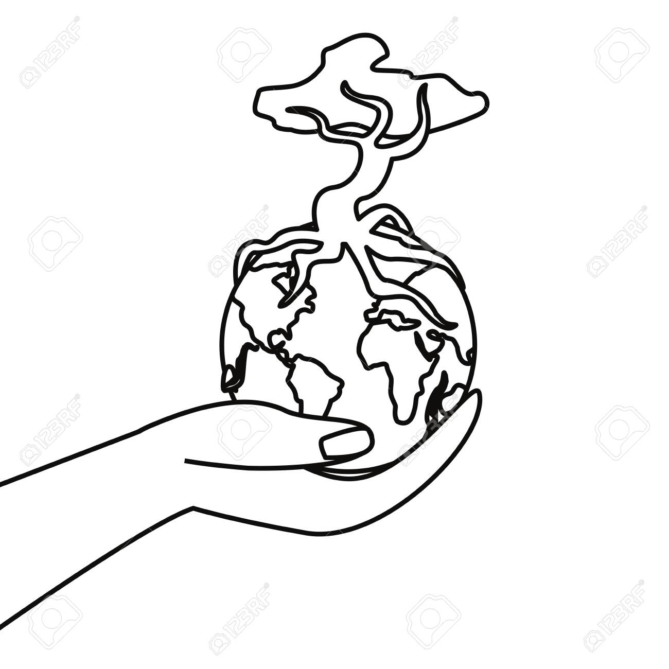 Hand With World Tree Happy Earth Day Vector Illustration Royalty Free Cliparts Vectors And Stock Illustration Image Hand With World Tree Happy Earth Day Vector Illustration Royalty Free Cliparts Vectors And Stock Illustration Image