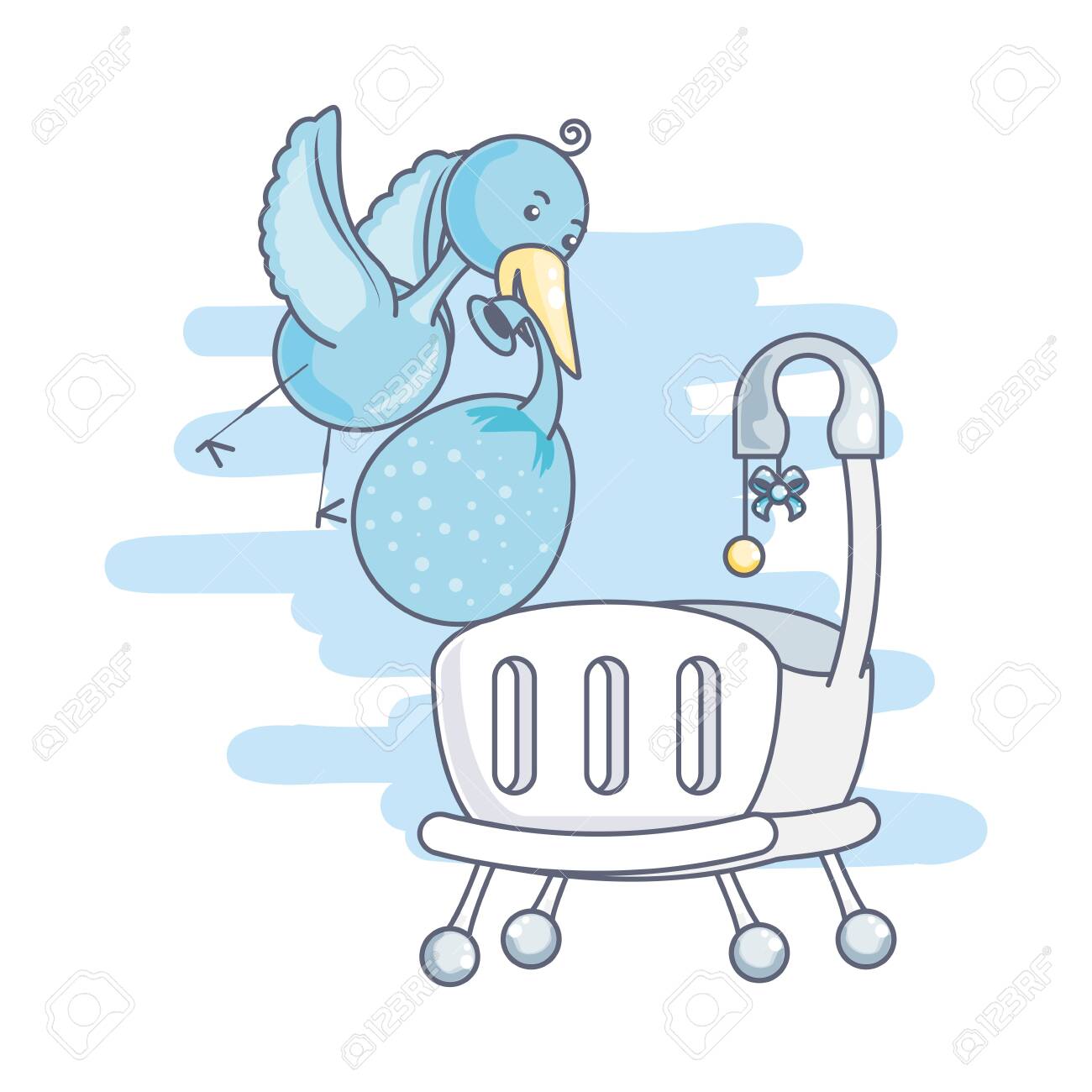 stork baby crib