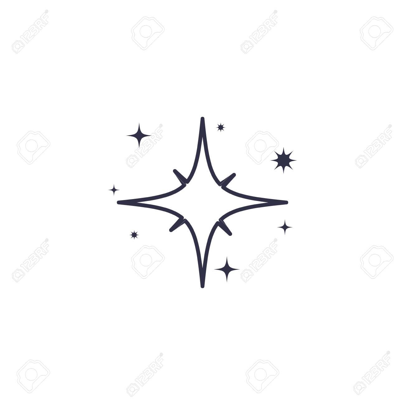Star Shape Design, Night Bedtime Sky Space Nature Science Celestial Galaxy  And Astrology Theme Vector Illustration Royalty Free SVG, Cliparts,  Vectors, and Stock Illustration. Image 143261296., image size:1300x1300
