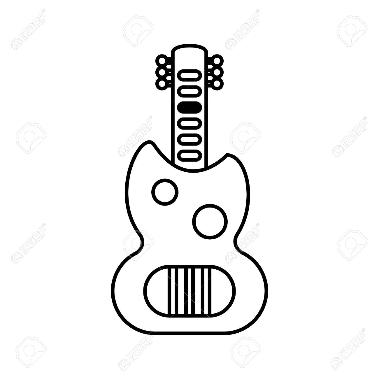 white toy guitar