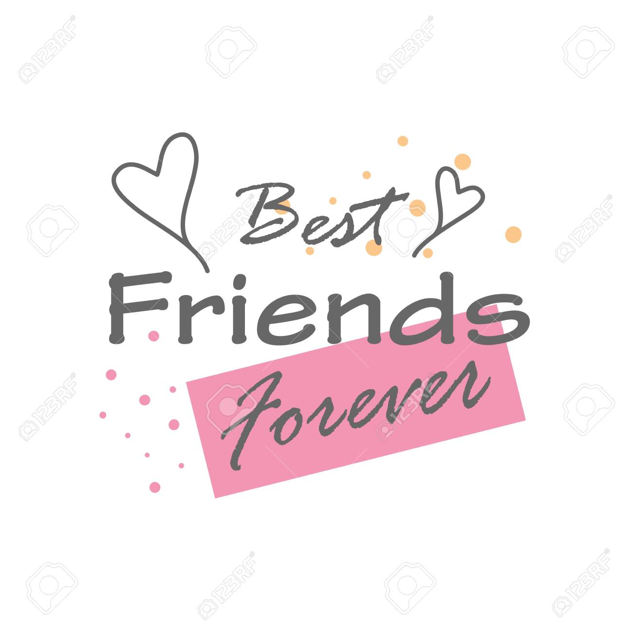 Best Friends Forever With Hearts Detailed Style Icon Design Of Friendship  Love And Support Theme Vector Illustration Royalty Free SVG, Cliparts,  Vectors, and Stock Illustration. Image 150657035.