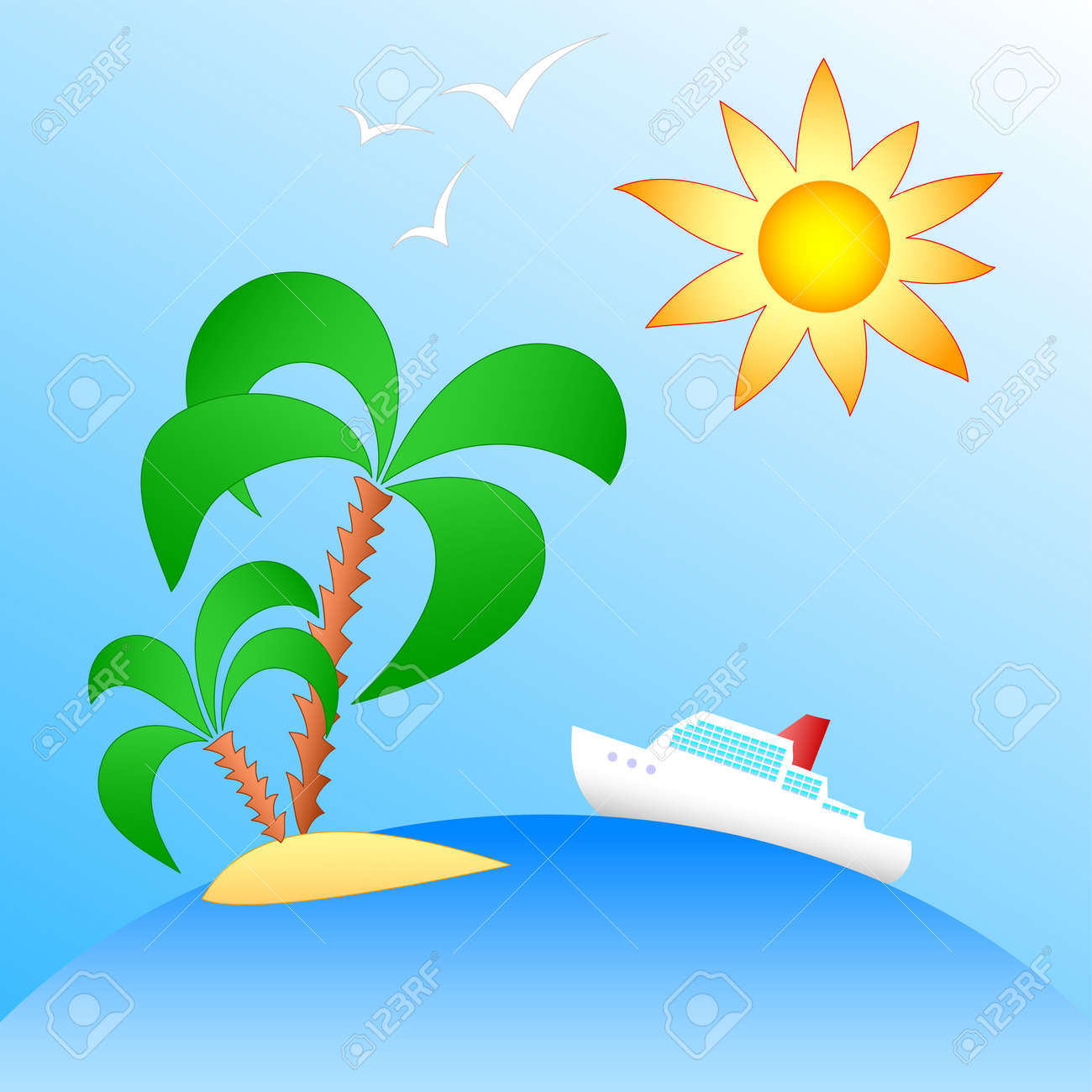 cartoon vacation scene royalty free cliparts vectors and stock cartoon vacation pictures