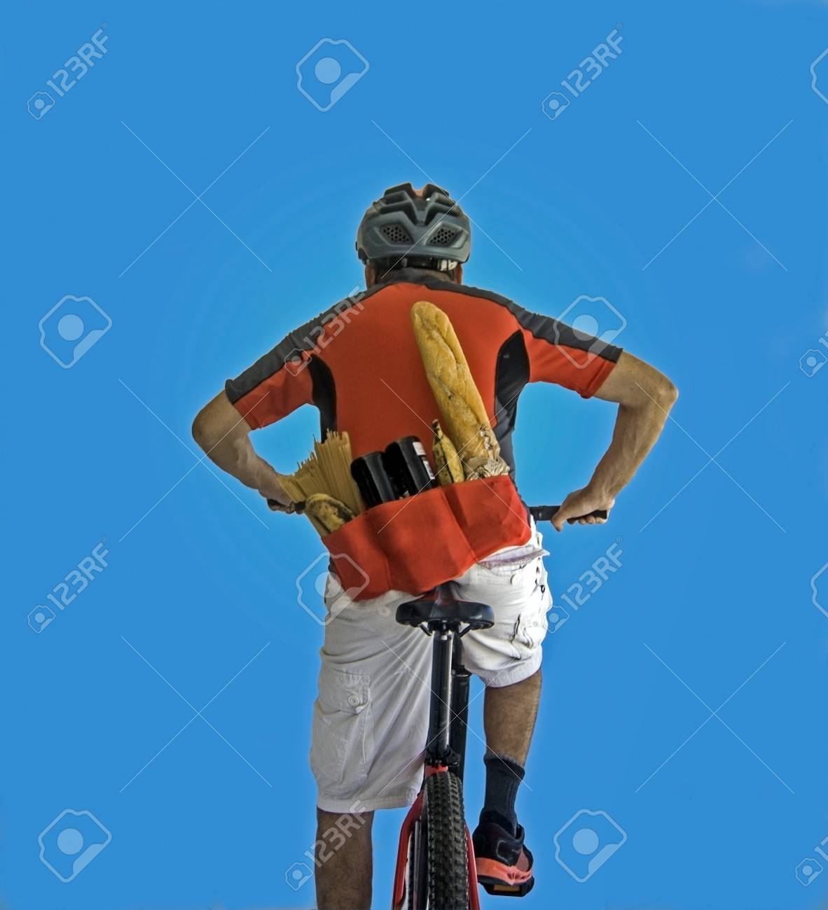 食べ物や飲み物とロード バイク の写真素材 画像素材 Image