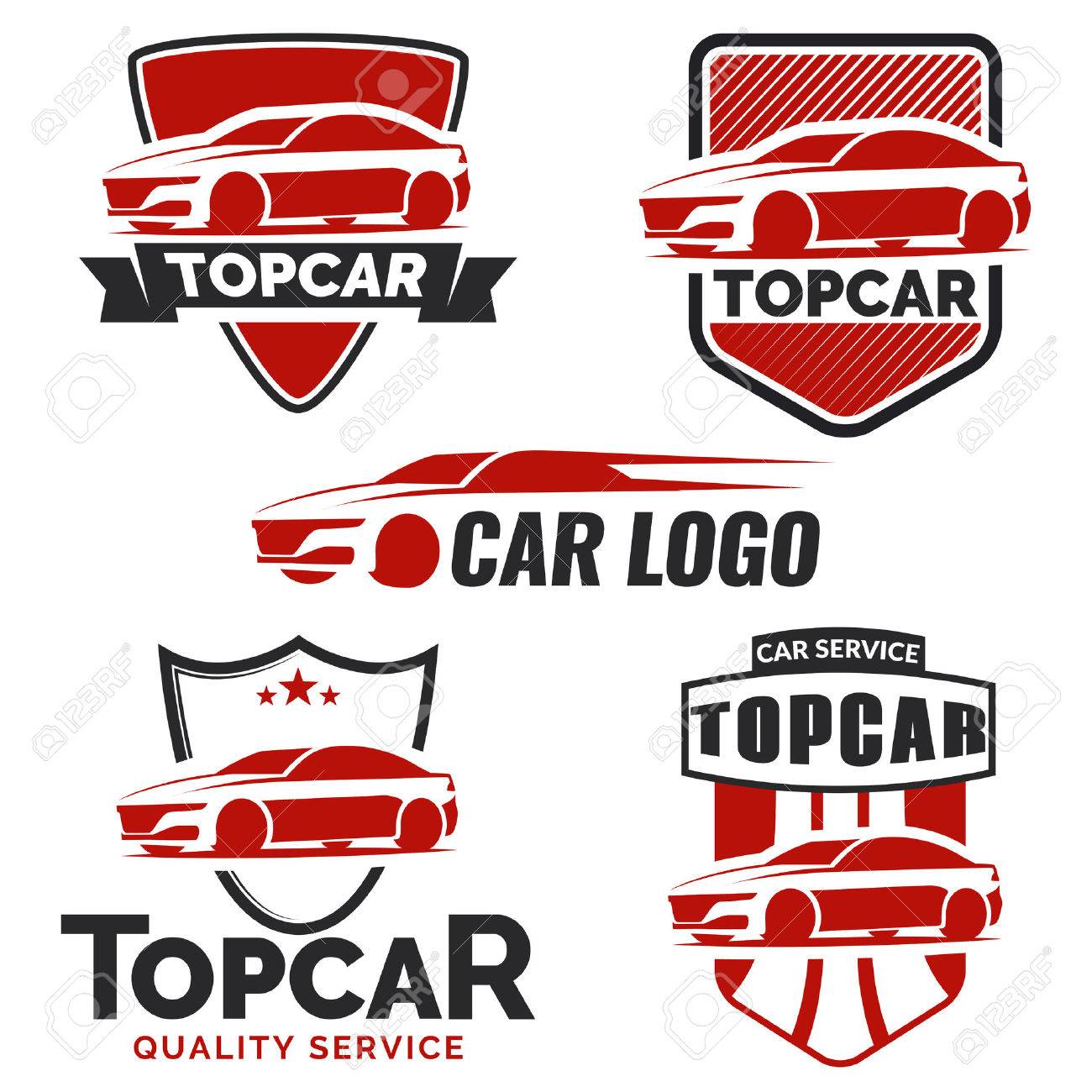 modern car logo on white background royalty free cliparts vectors