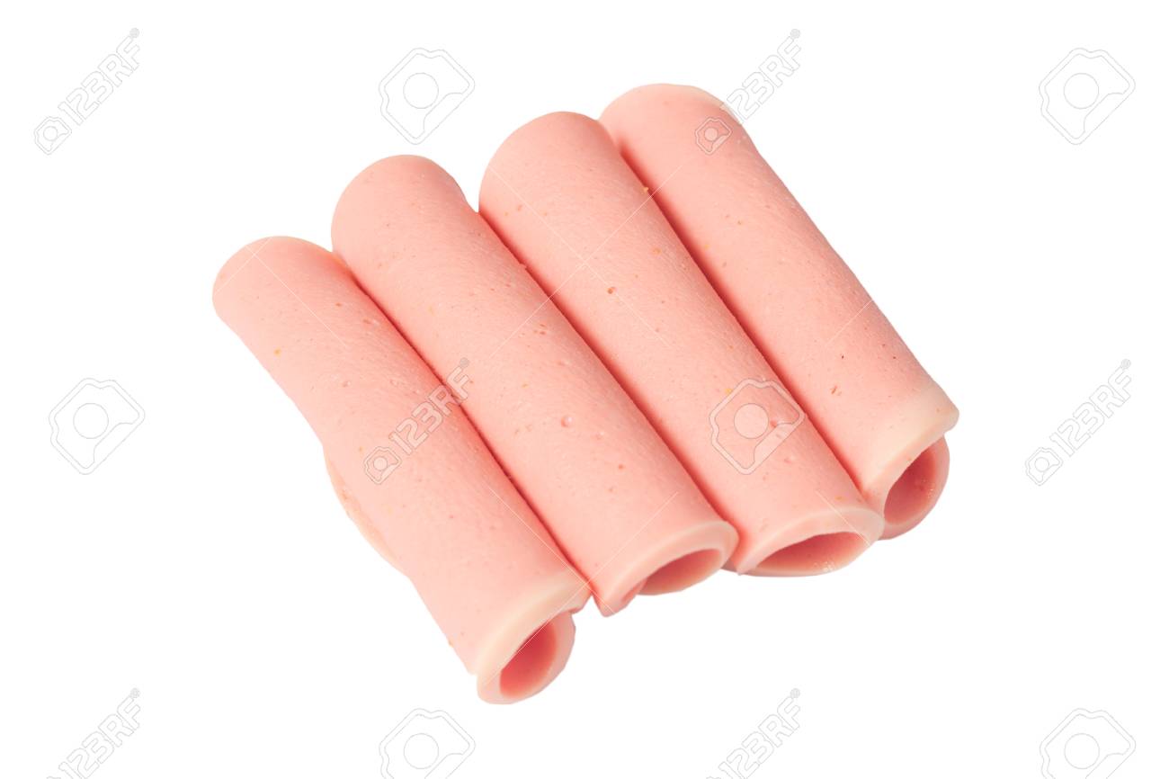 isolated rolled ham arrange on white background - 79022372 isolated rolled ham arrange on white background - 79022372