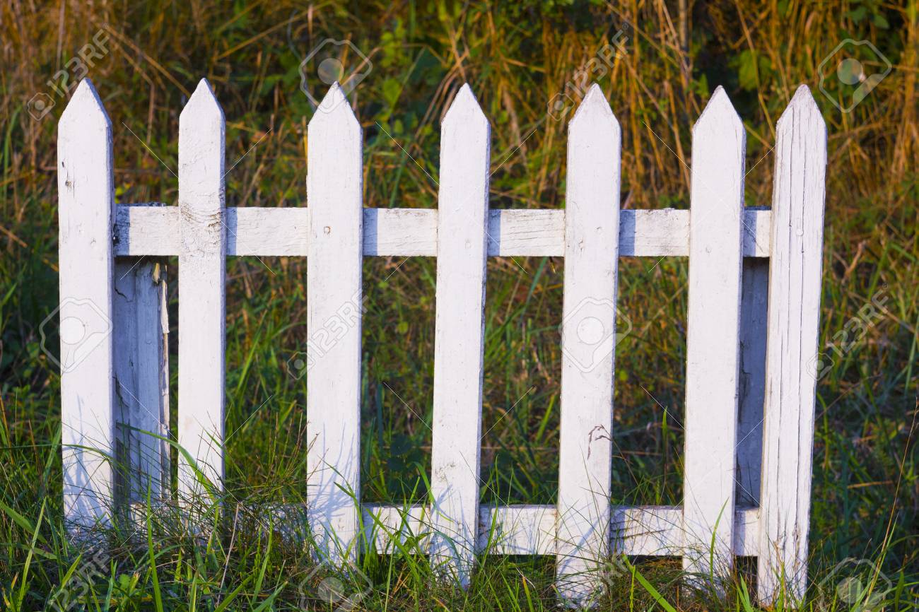 The Small Wooden Fence Fencing Off Places On The Camping Stock Photo Alamy