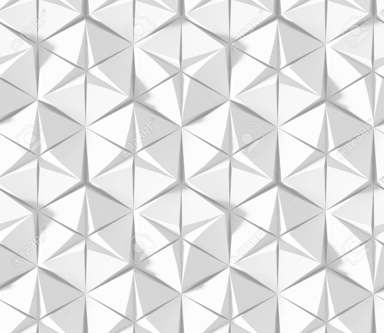 white shaded abstract geometric pattern origami paper style