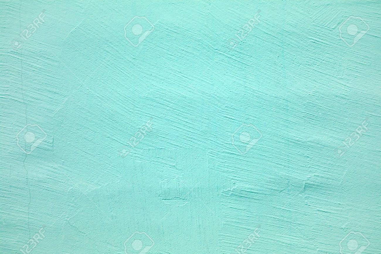 Concrete Wall Of Light Blue Color Texture Turquoise Cement Background
